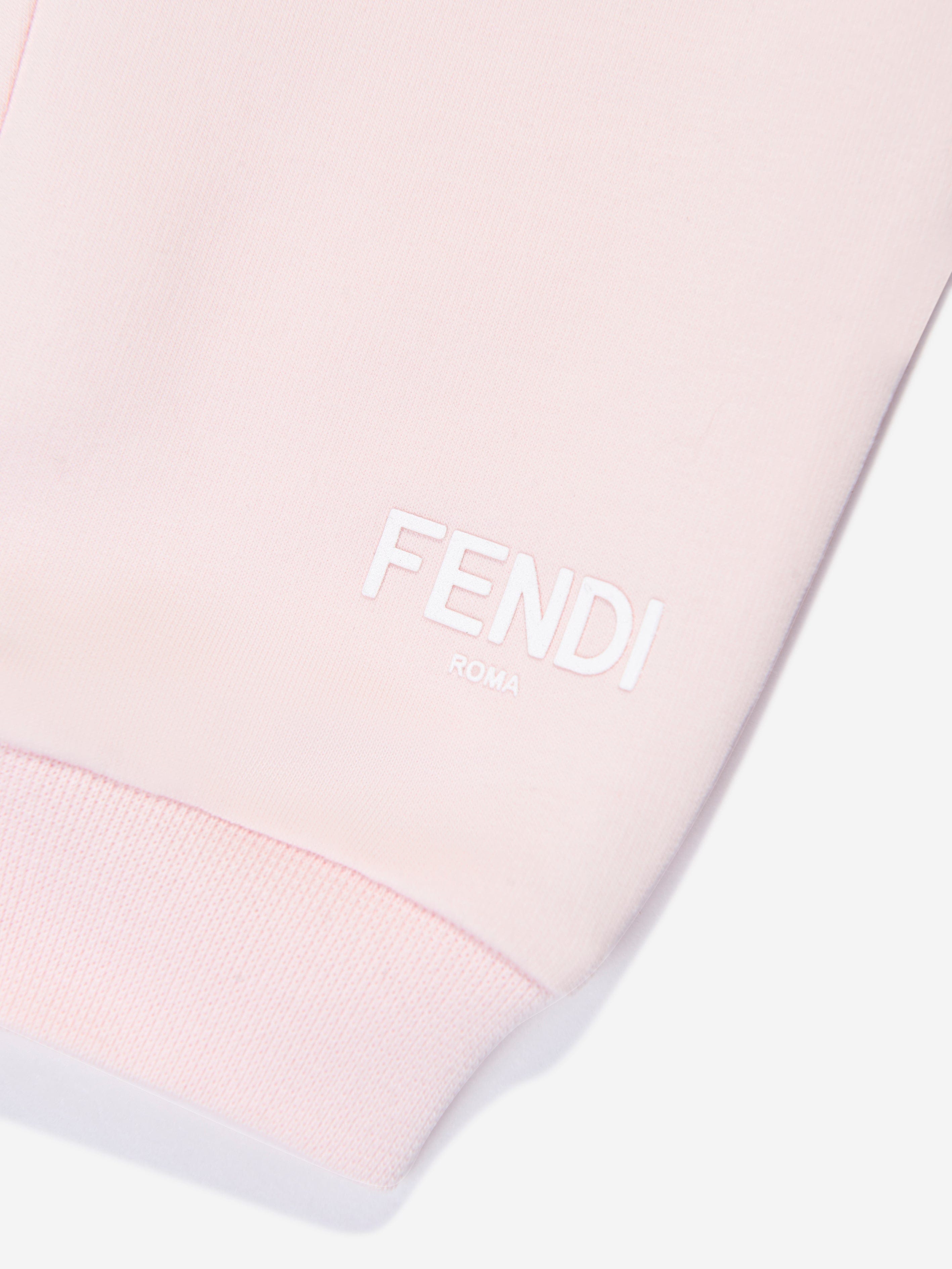 Fendi Baby Girls Logo Joggers in Pink