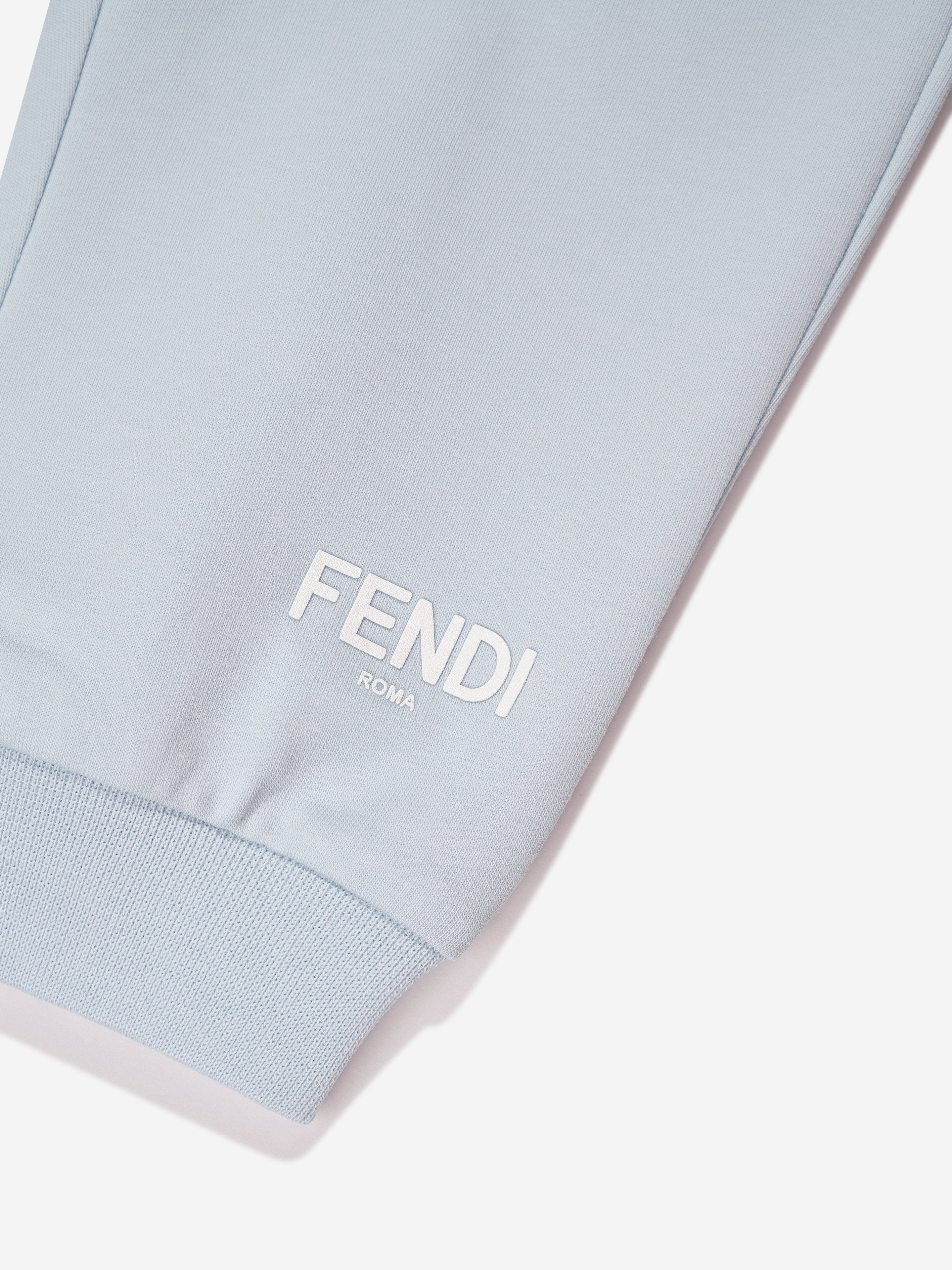 Fendi Baby Logo Joggers in Blue