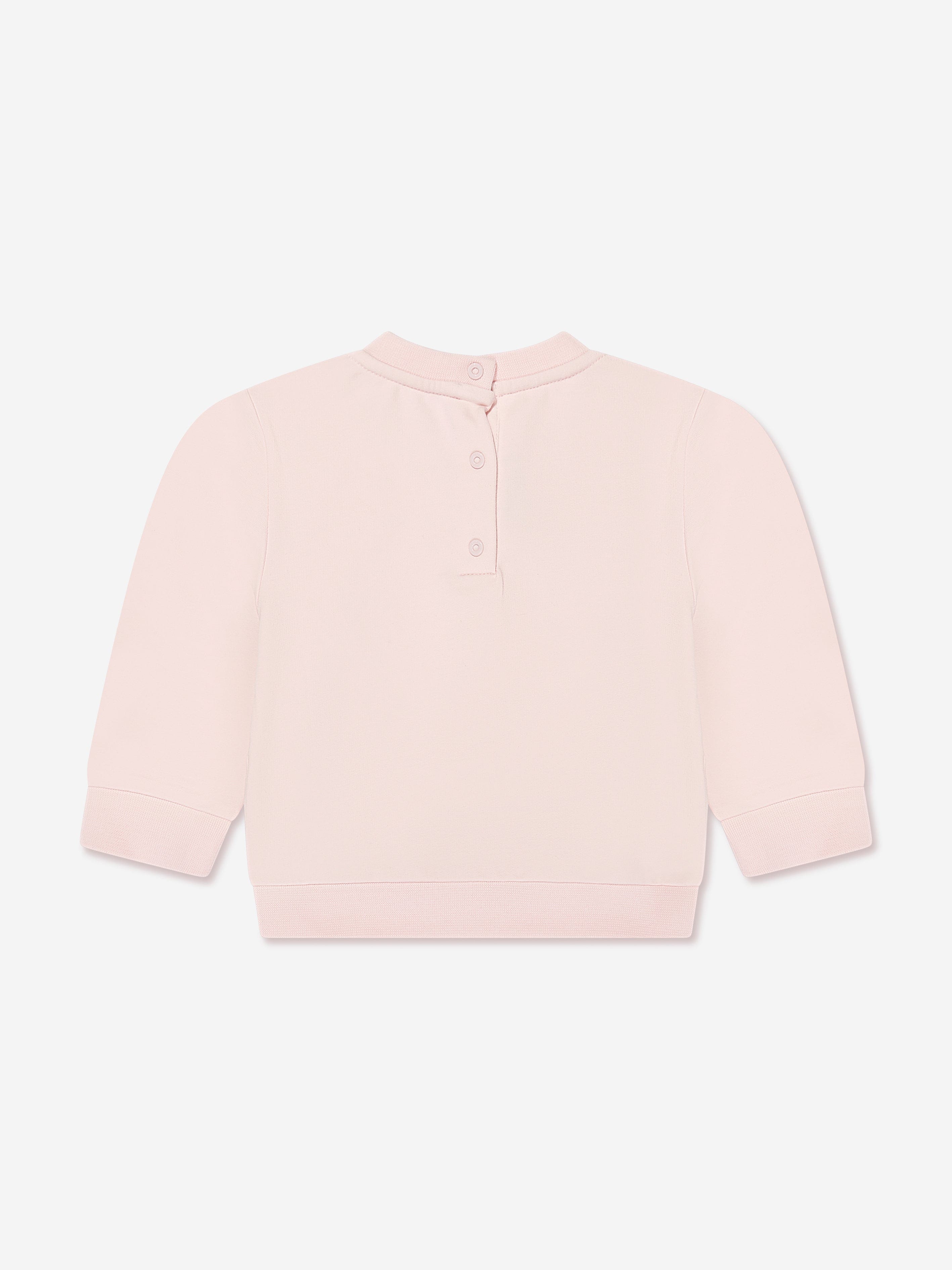 Fendi Baby Girls Logo Sweatshirt in Pink