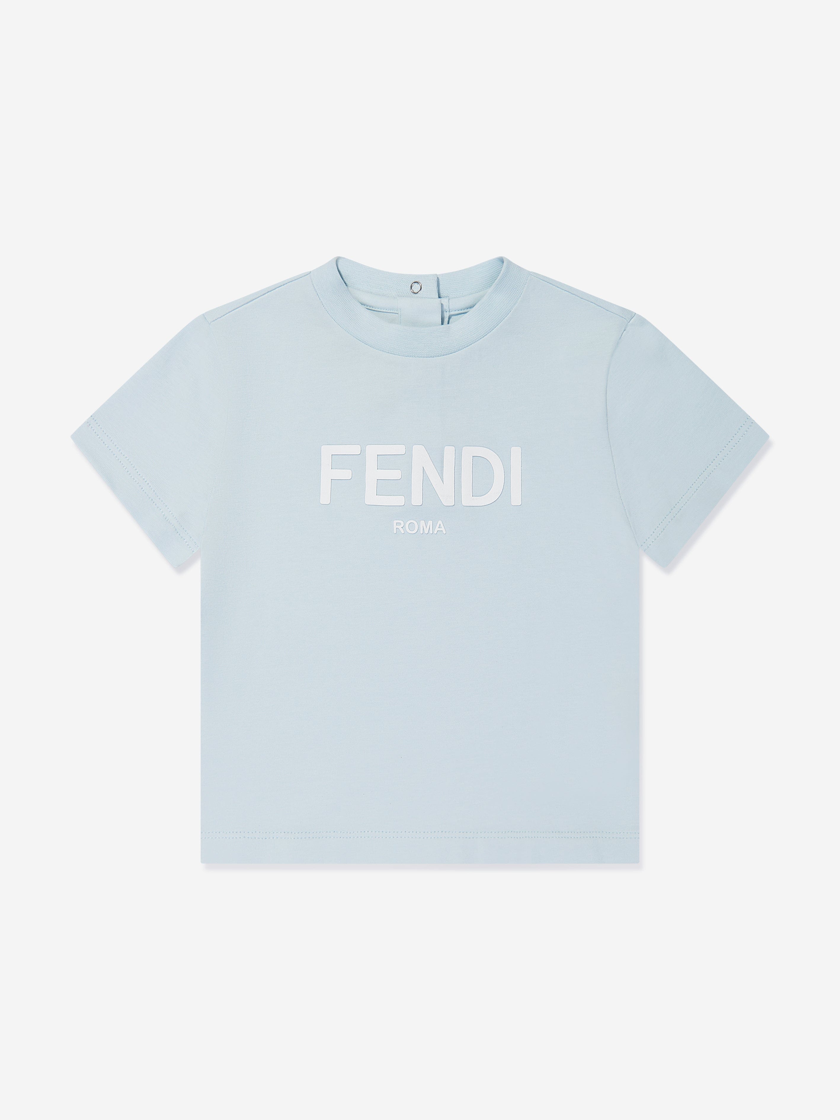 Fendi Baby Logo T-Shirt in Blue