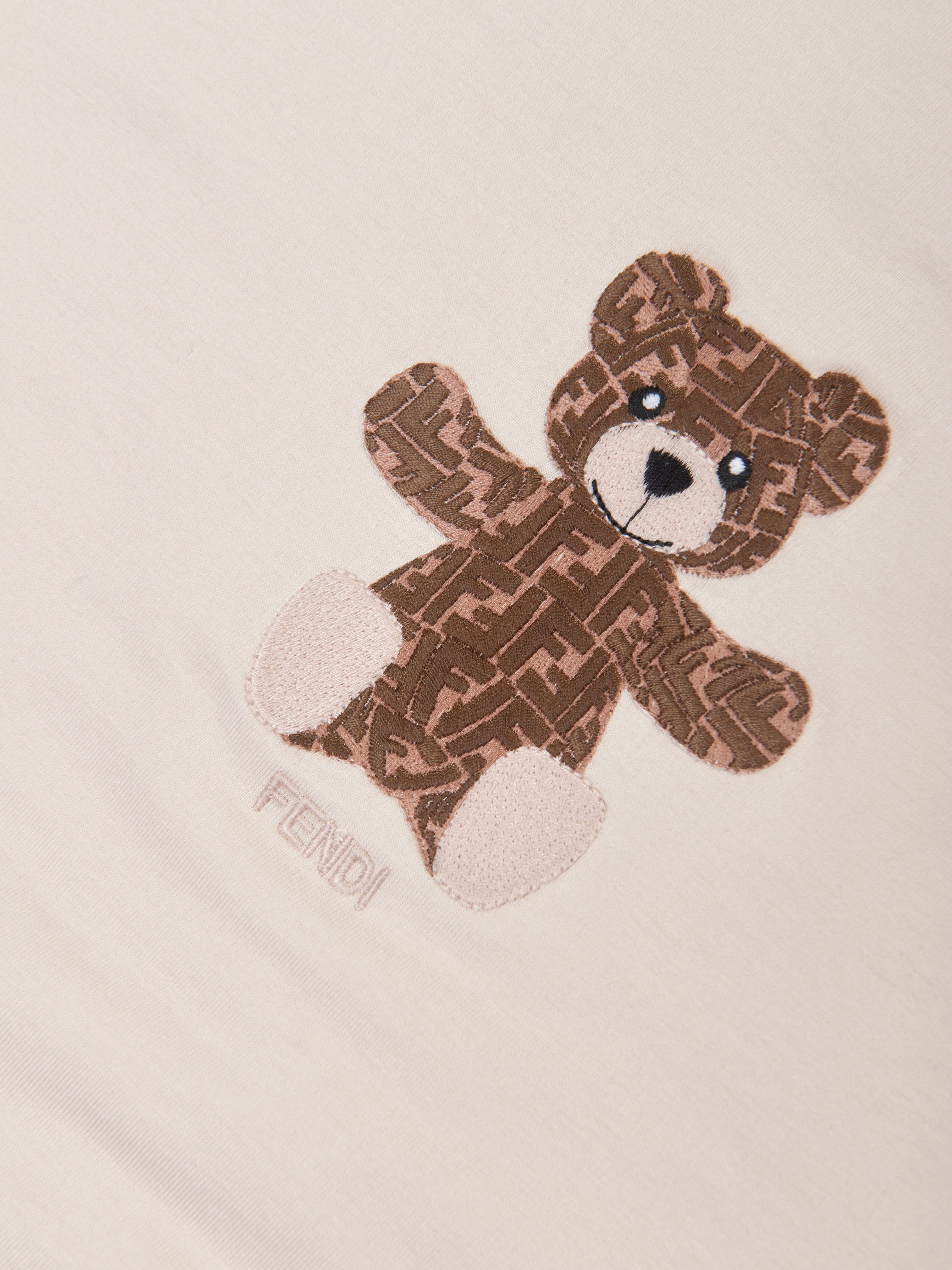 Fendi Baby Bear Blanket in Beige