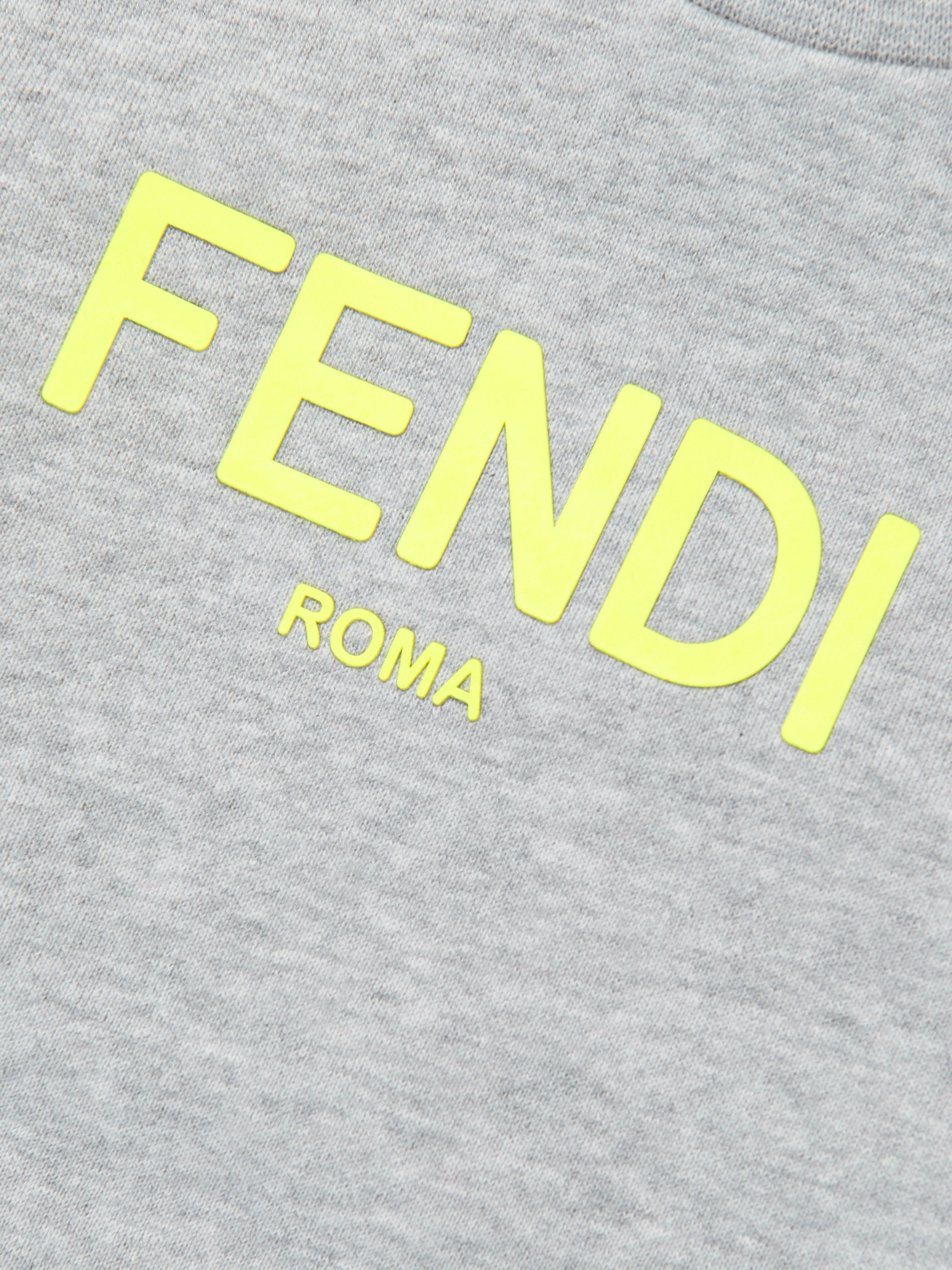 Fendi Kids Logo Sweatshirt in Grey