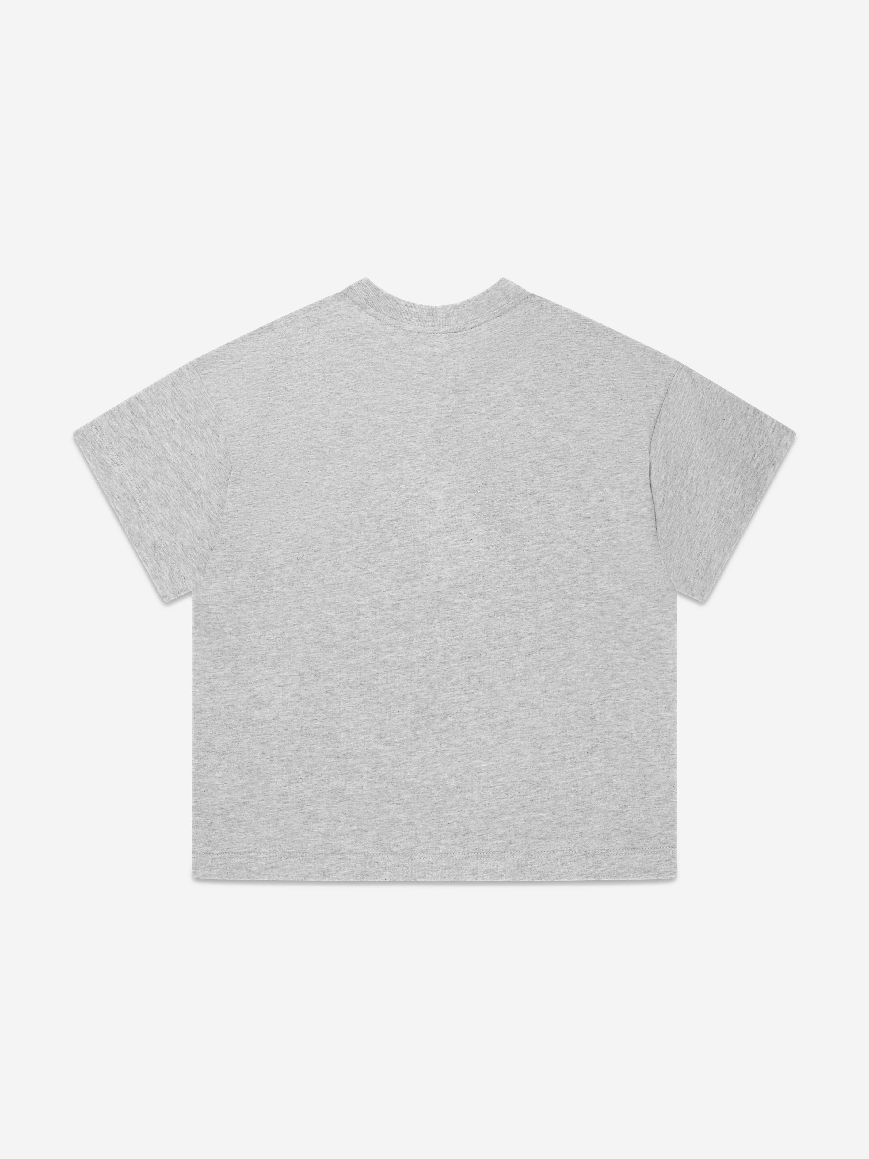 Fendi Kids Logo T-Shirt in Grey