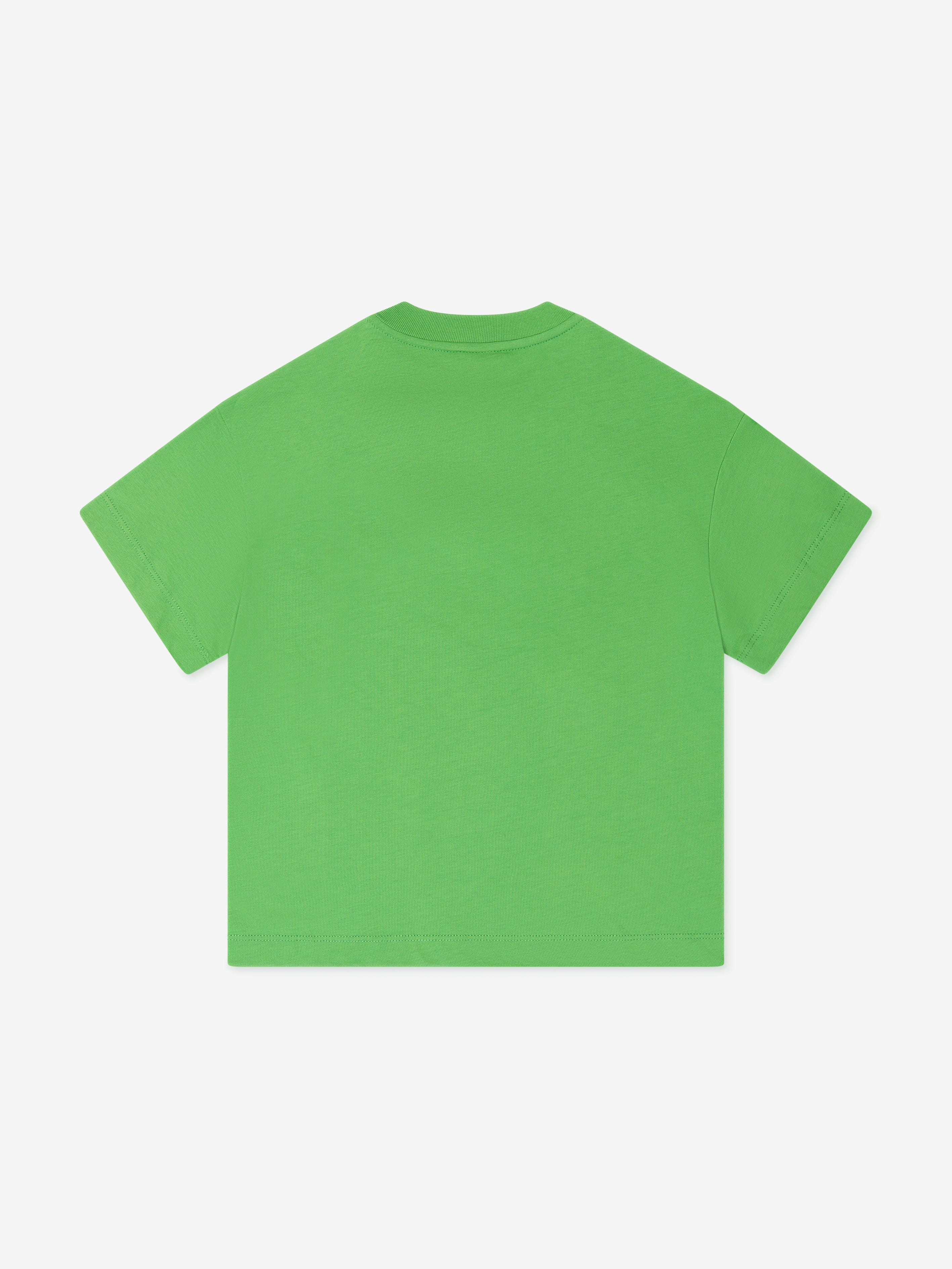 Fendi Kids Logo T-Shirt in Green