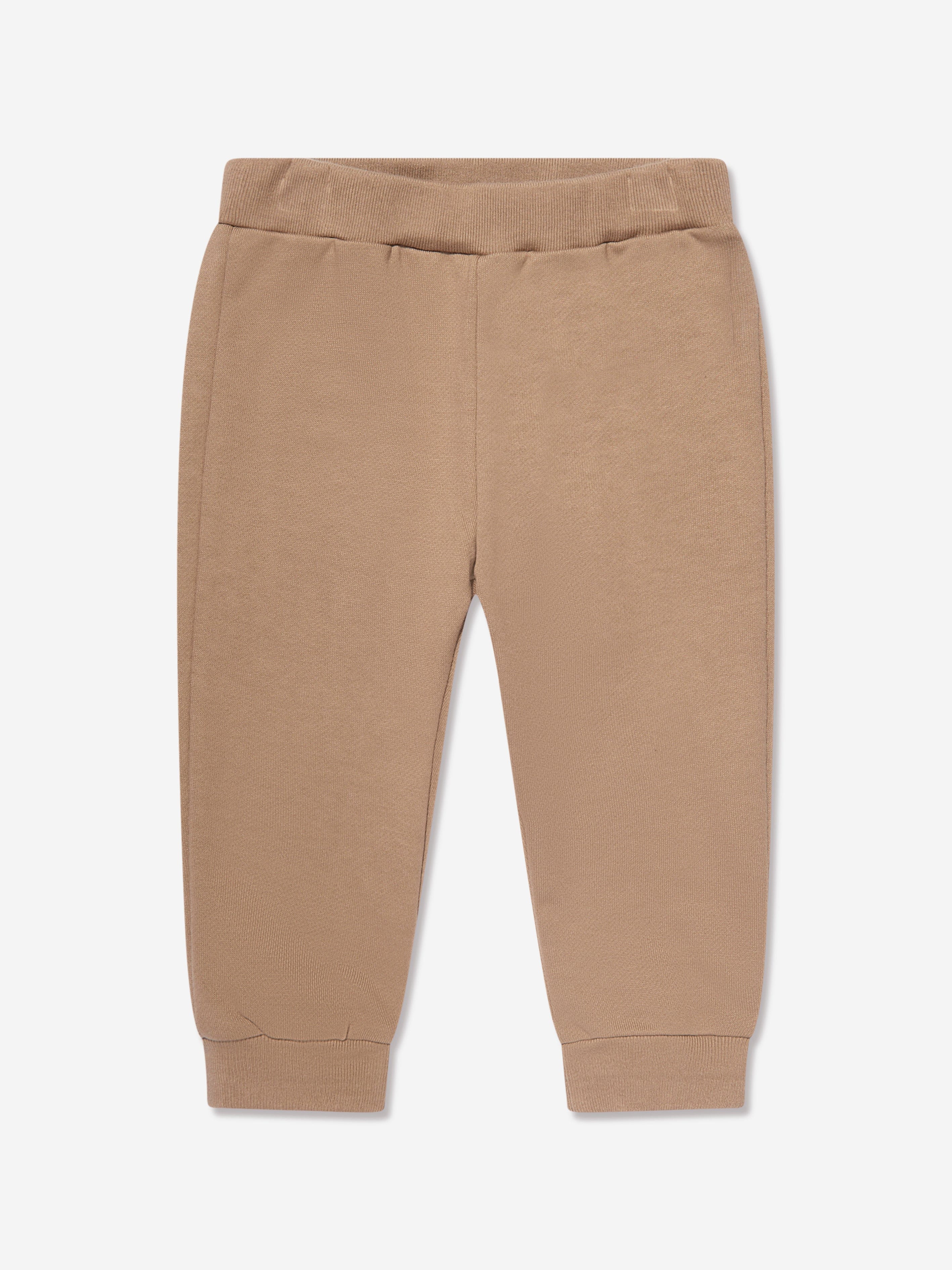 Fendi Baby Logo Patch Joggers in Beige