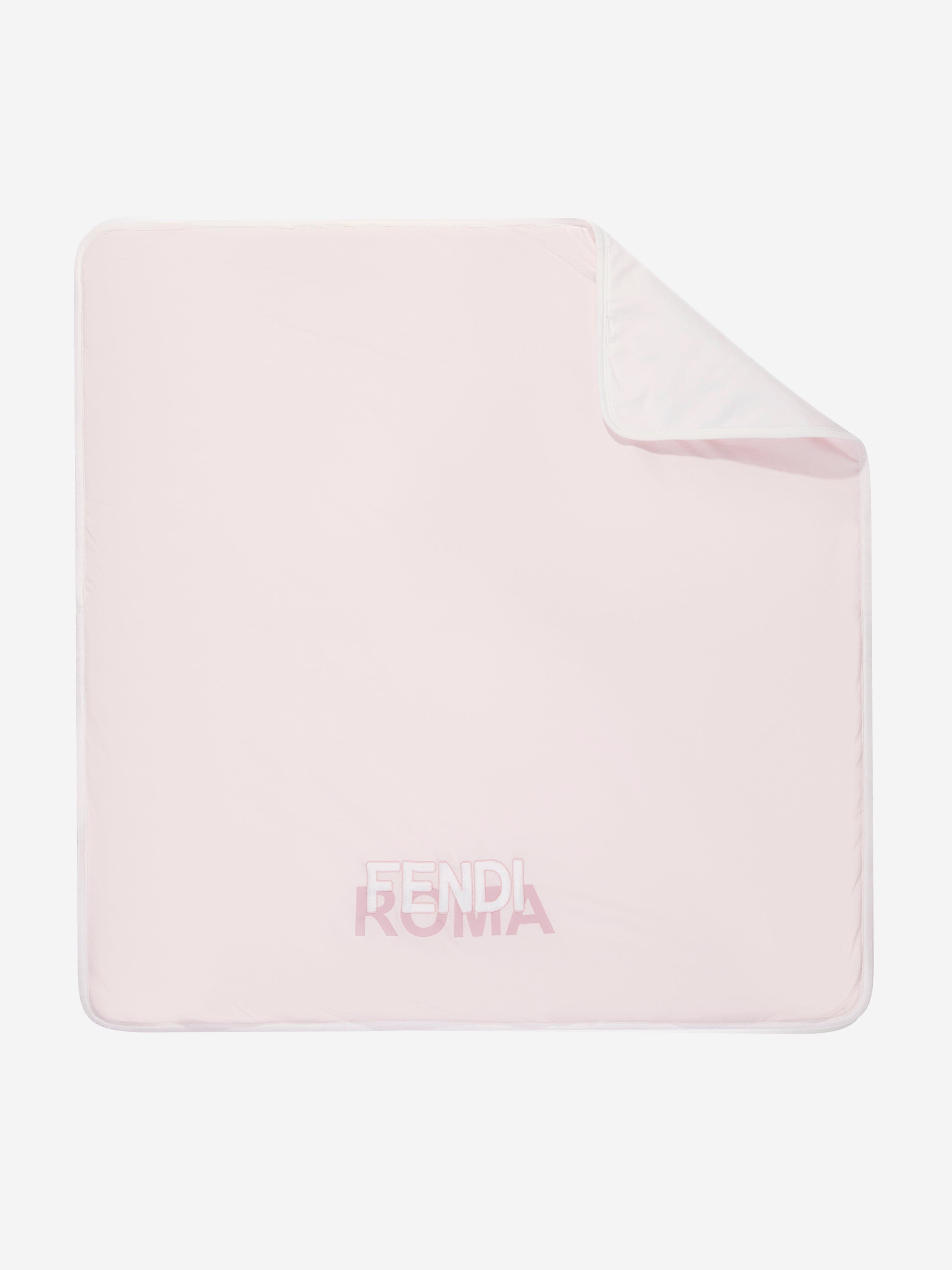 Fendi Baby Girls Padded Logo Blanket in Pink (80cm)