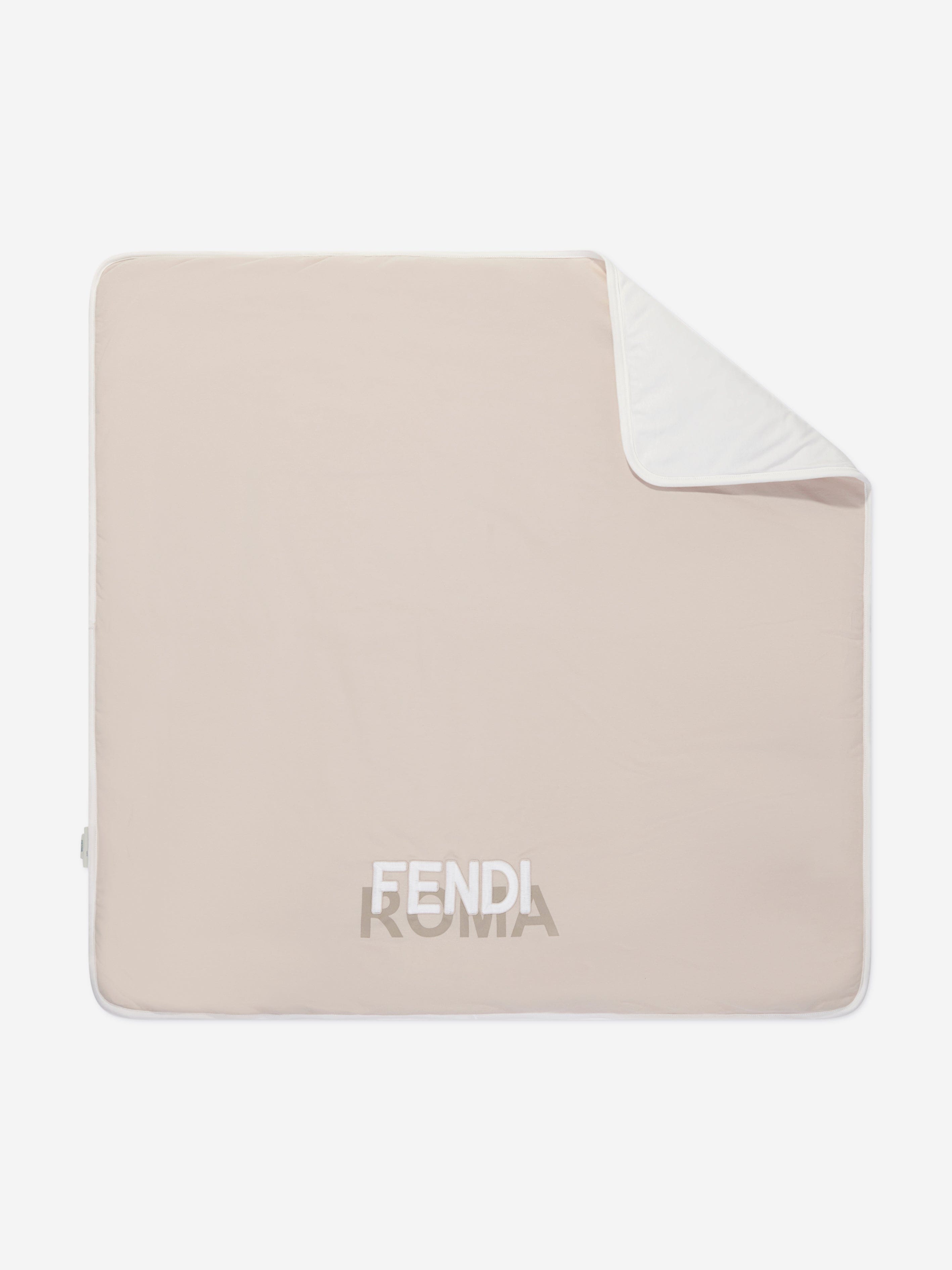 Fendi Baby Padded Roma Blanket in Beige (80cm)