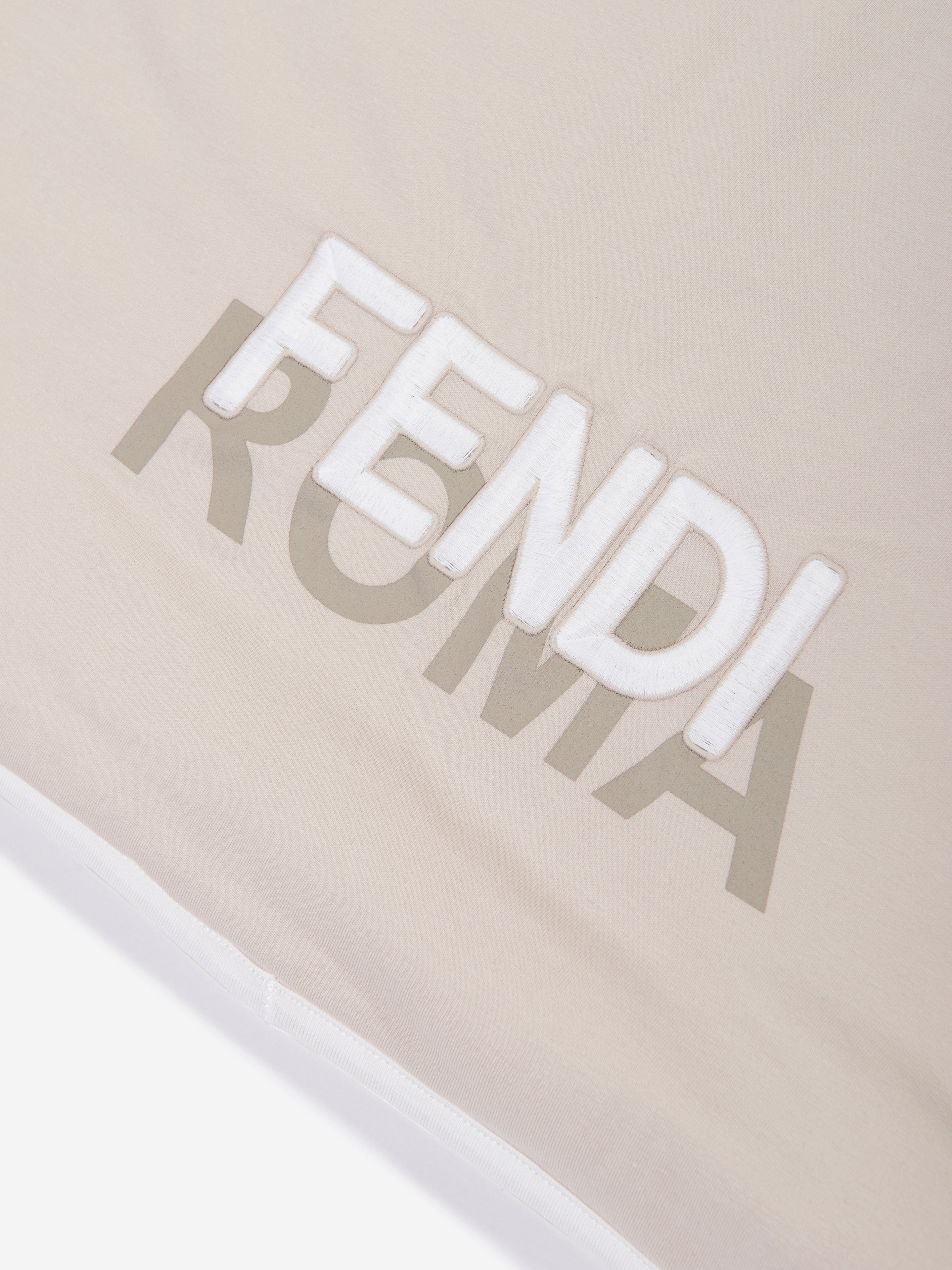 Fendi Baby Padded Roma Blanket in Beige (80cm)