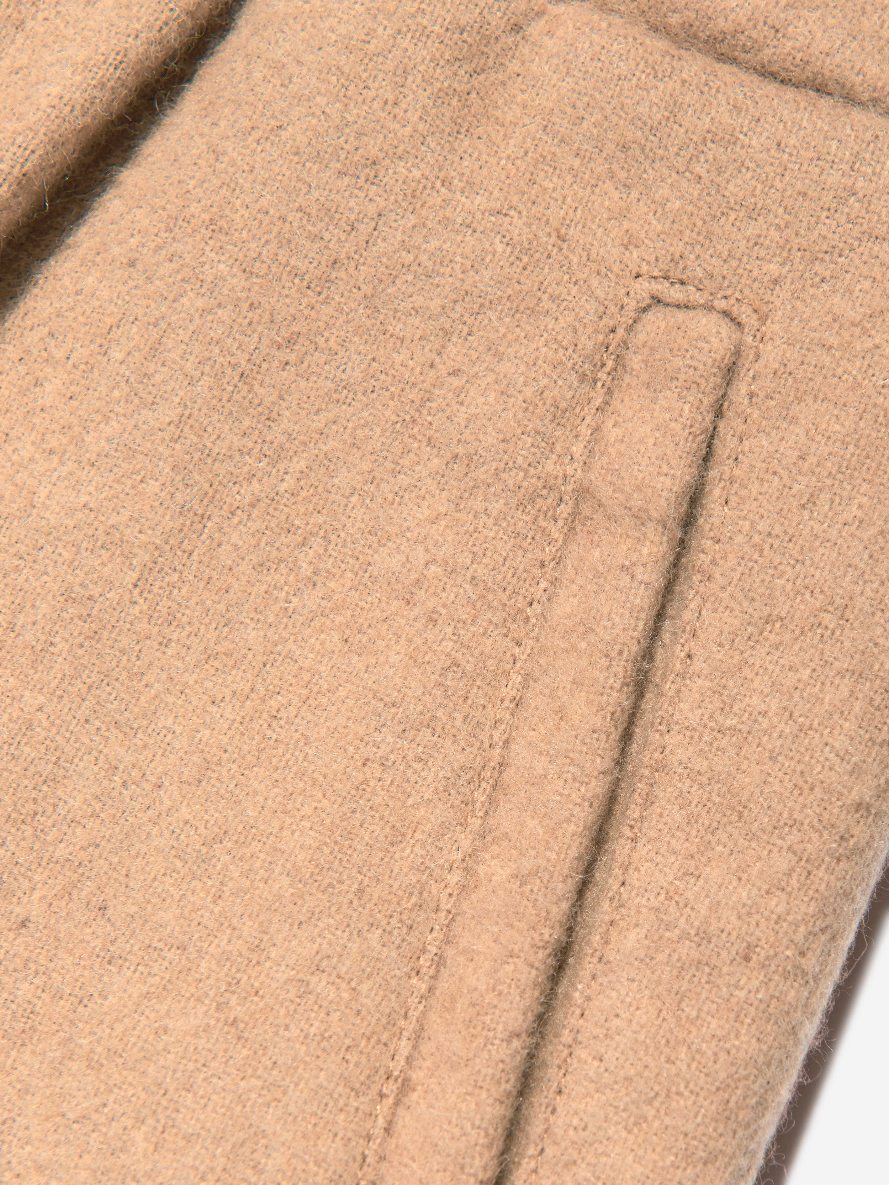 Fendi Boys FF Pocket Flannel Trousers in Beige