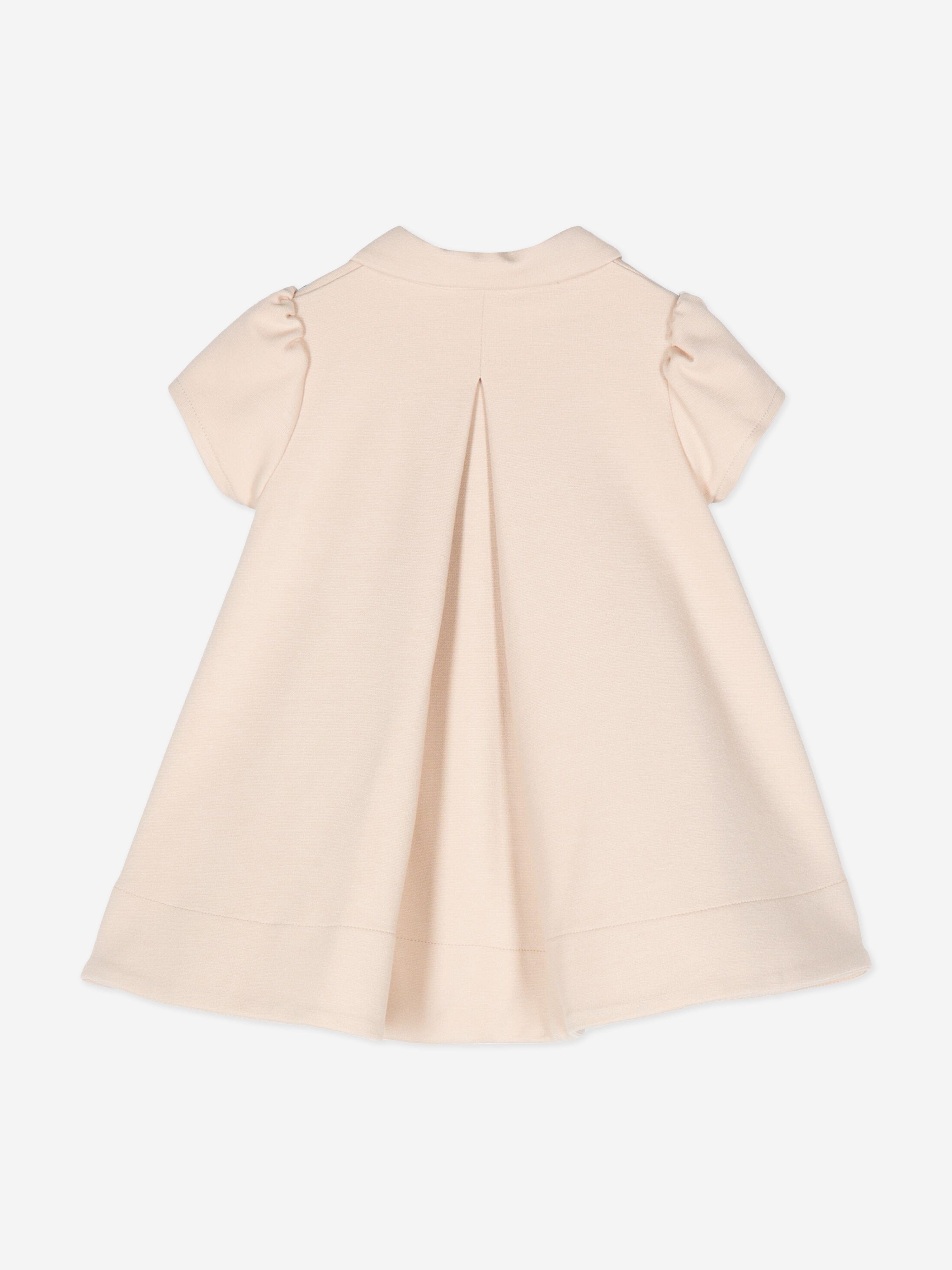 Fendi Baby Girls FF Milano Jersey Dress in Beige