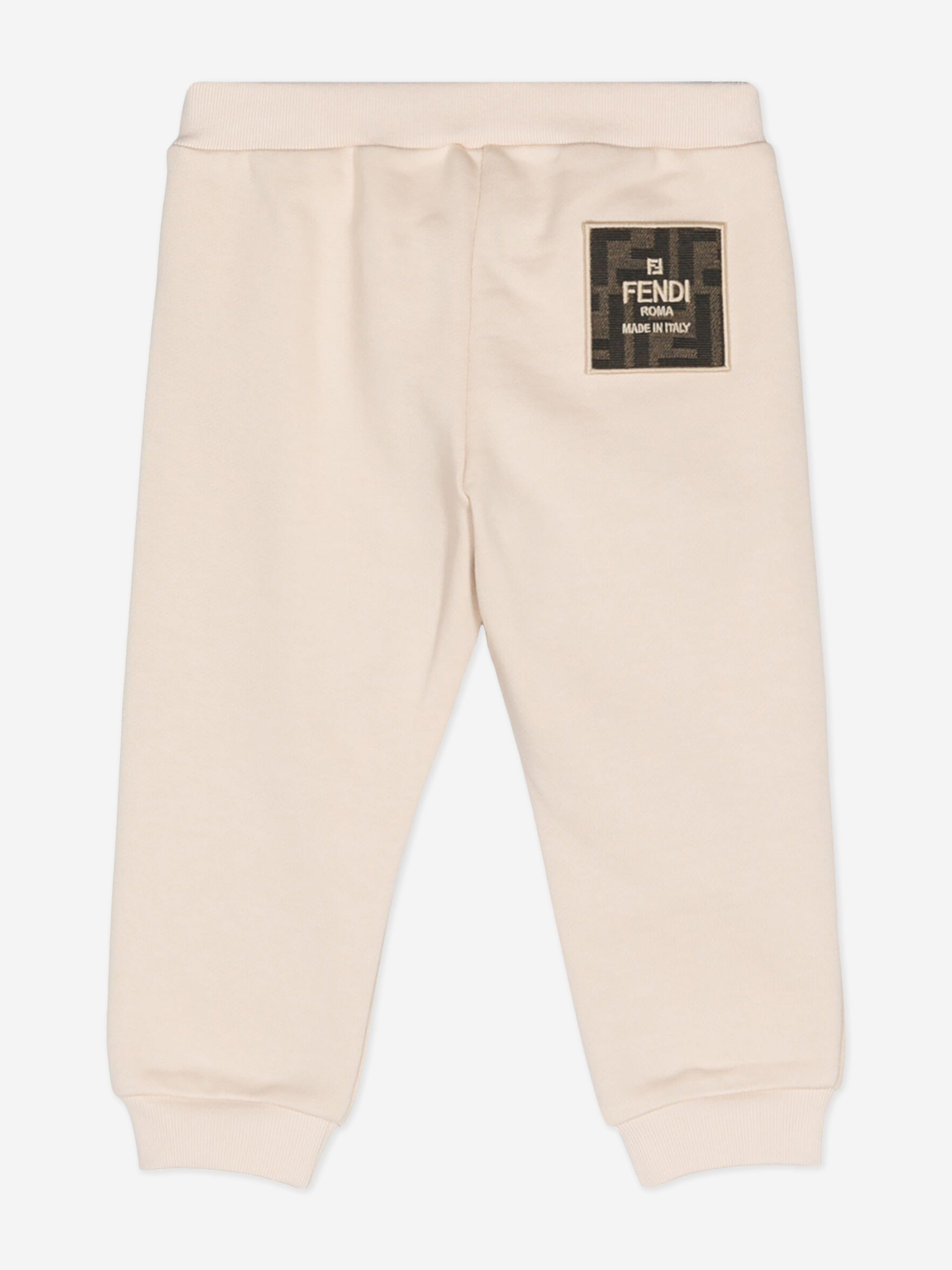 Fendi Baby Logo Joggers in Beige