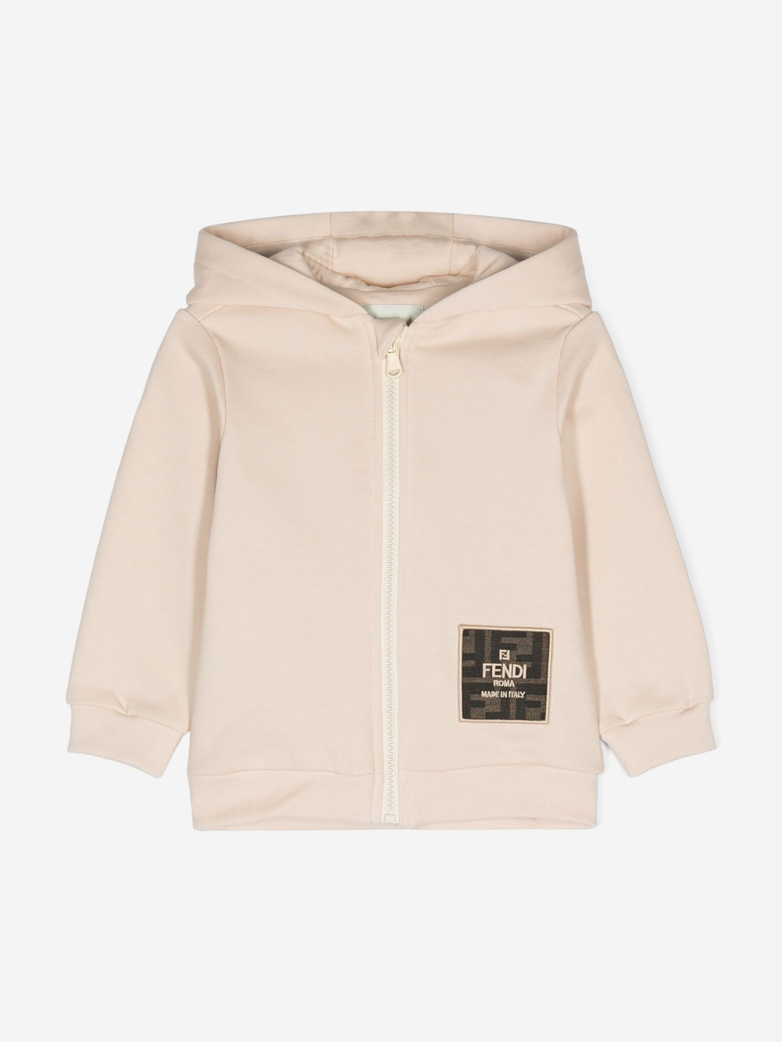 Fendi Baby Zip Up Top in Beige