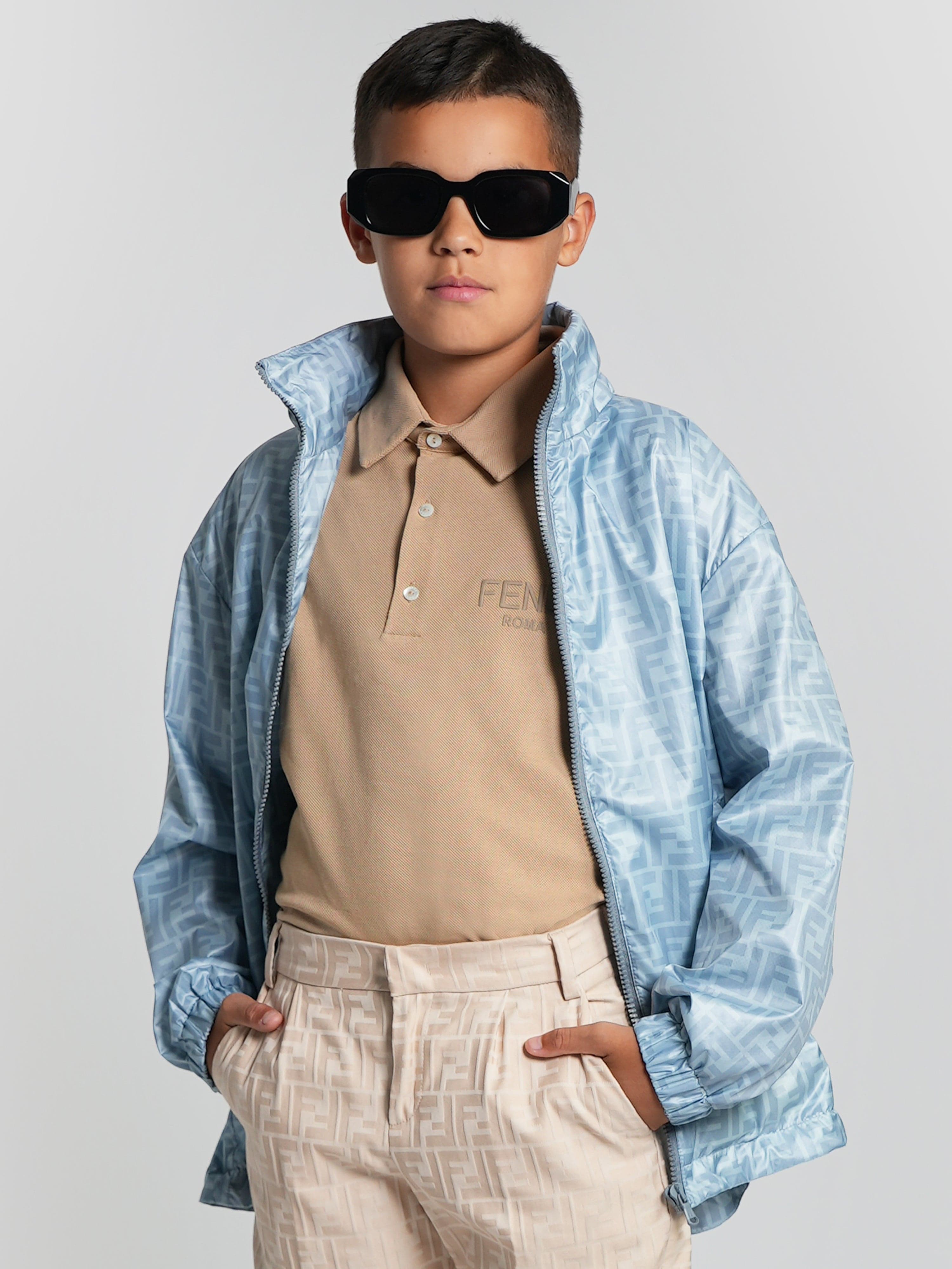 Fendi Kids Ultralight Jacket in Blue