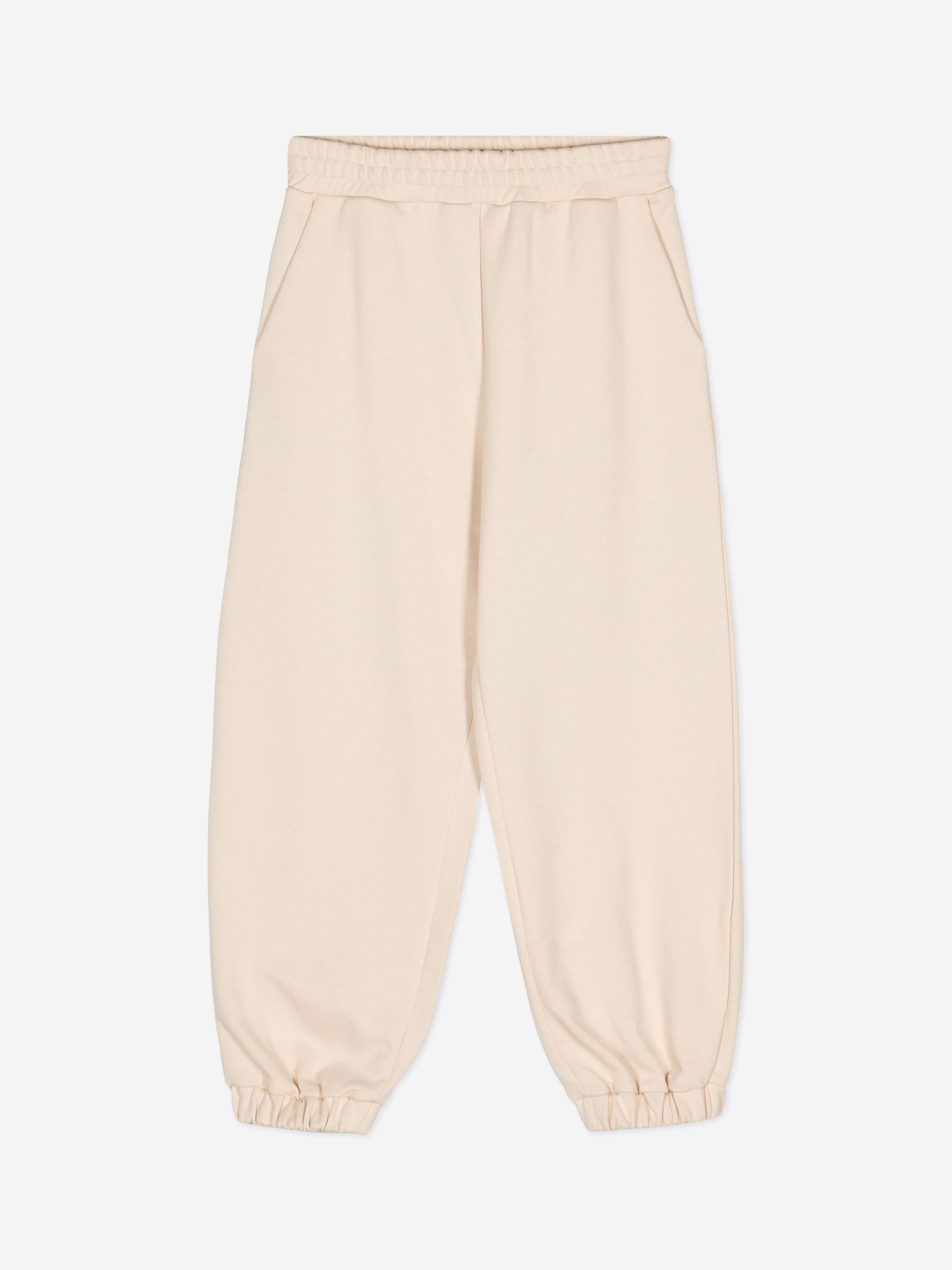 Kids Logo Joggers in Beige