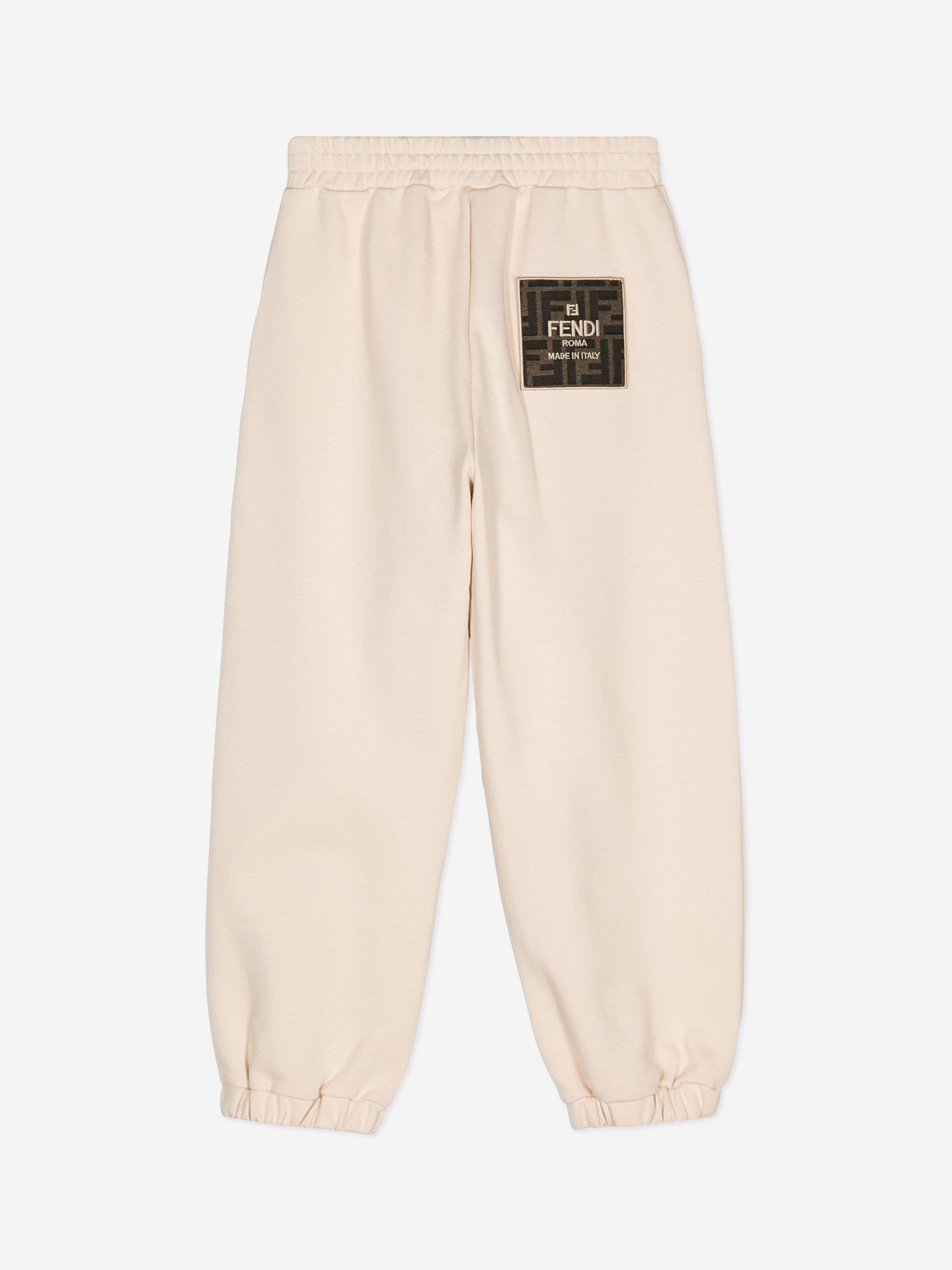 Kids Logo Joggers in Beige