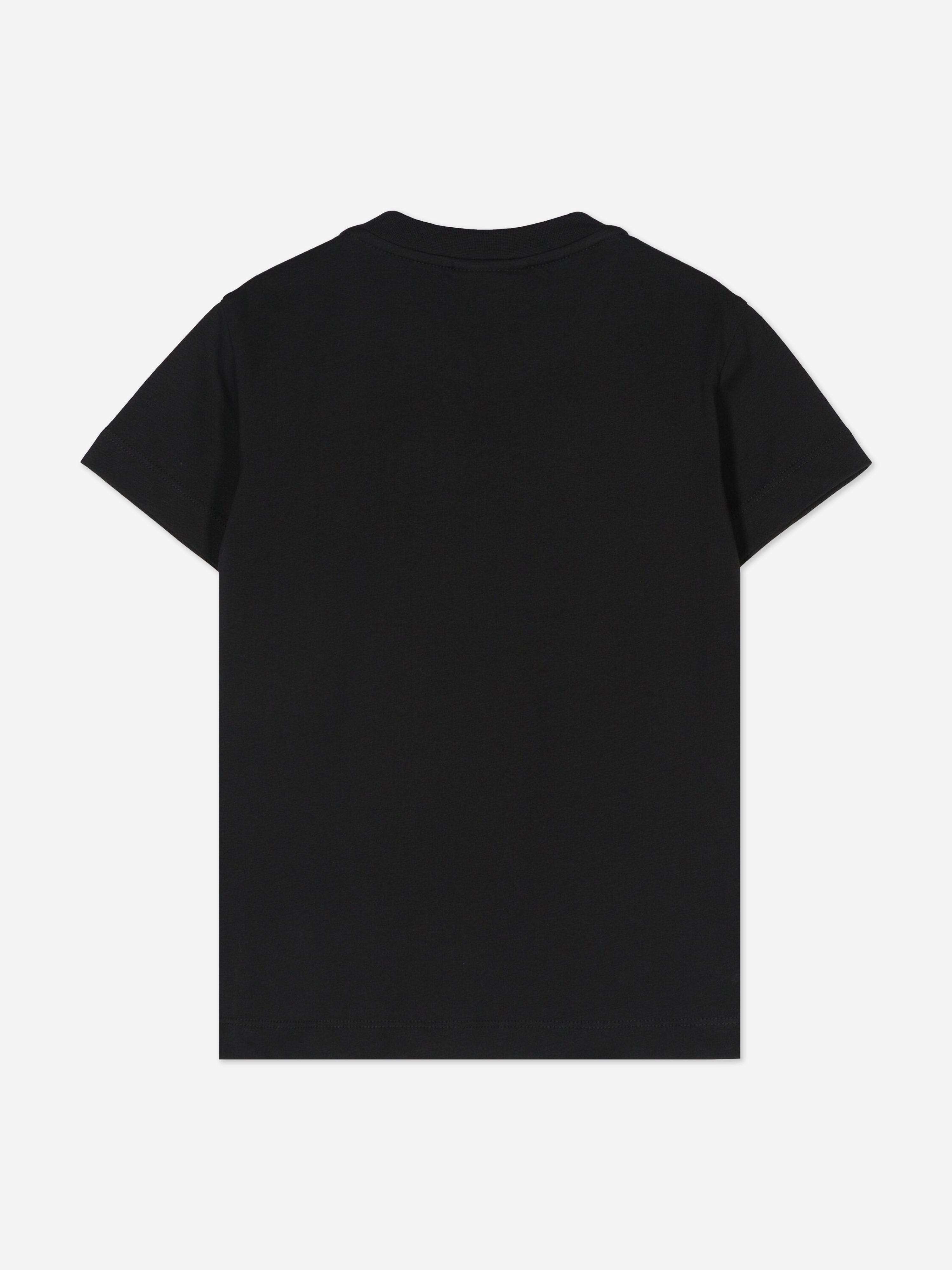 Fendi Kids Logo T-Shirt in Black