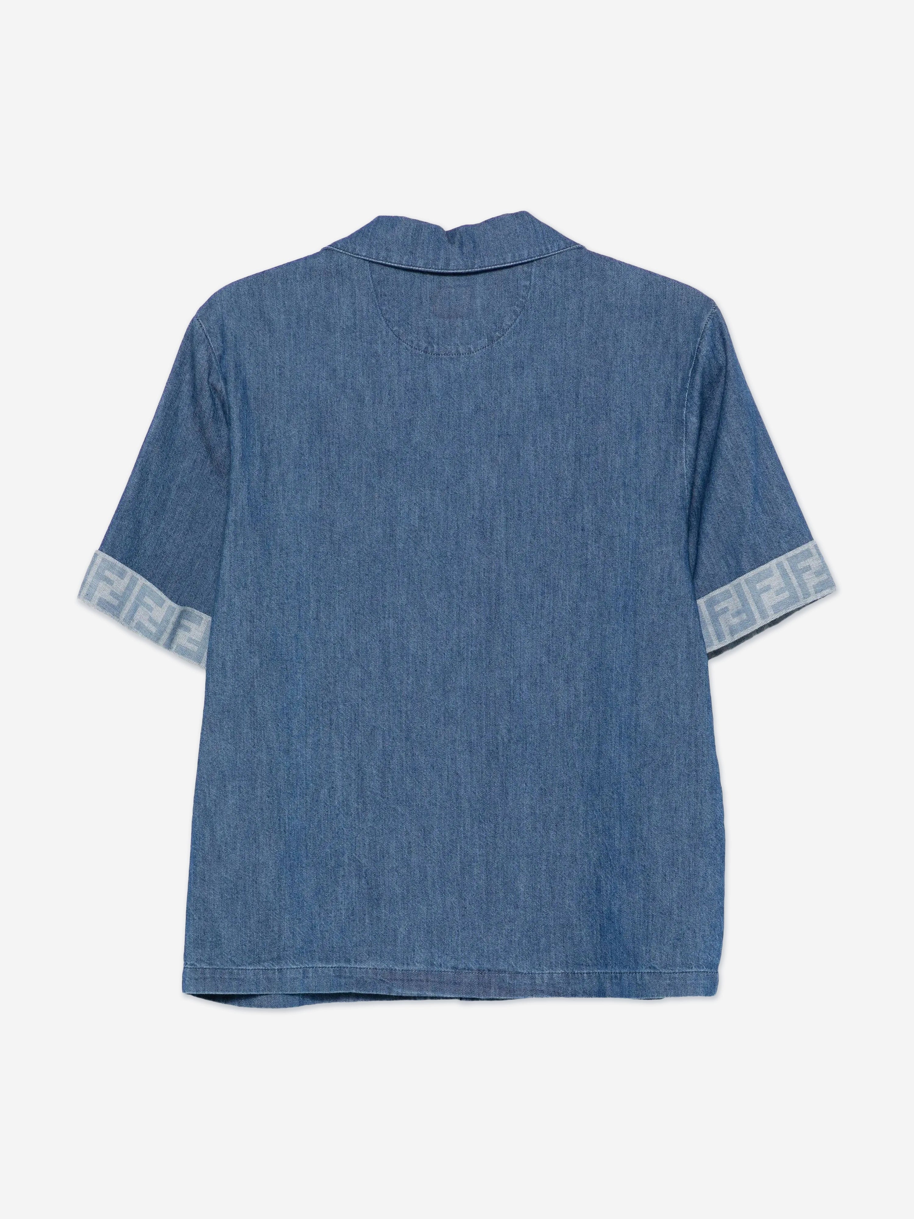 Fendi Boys FF Light Denim Shirt
