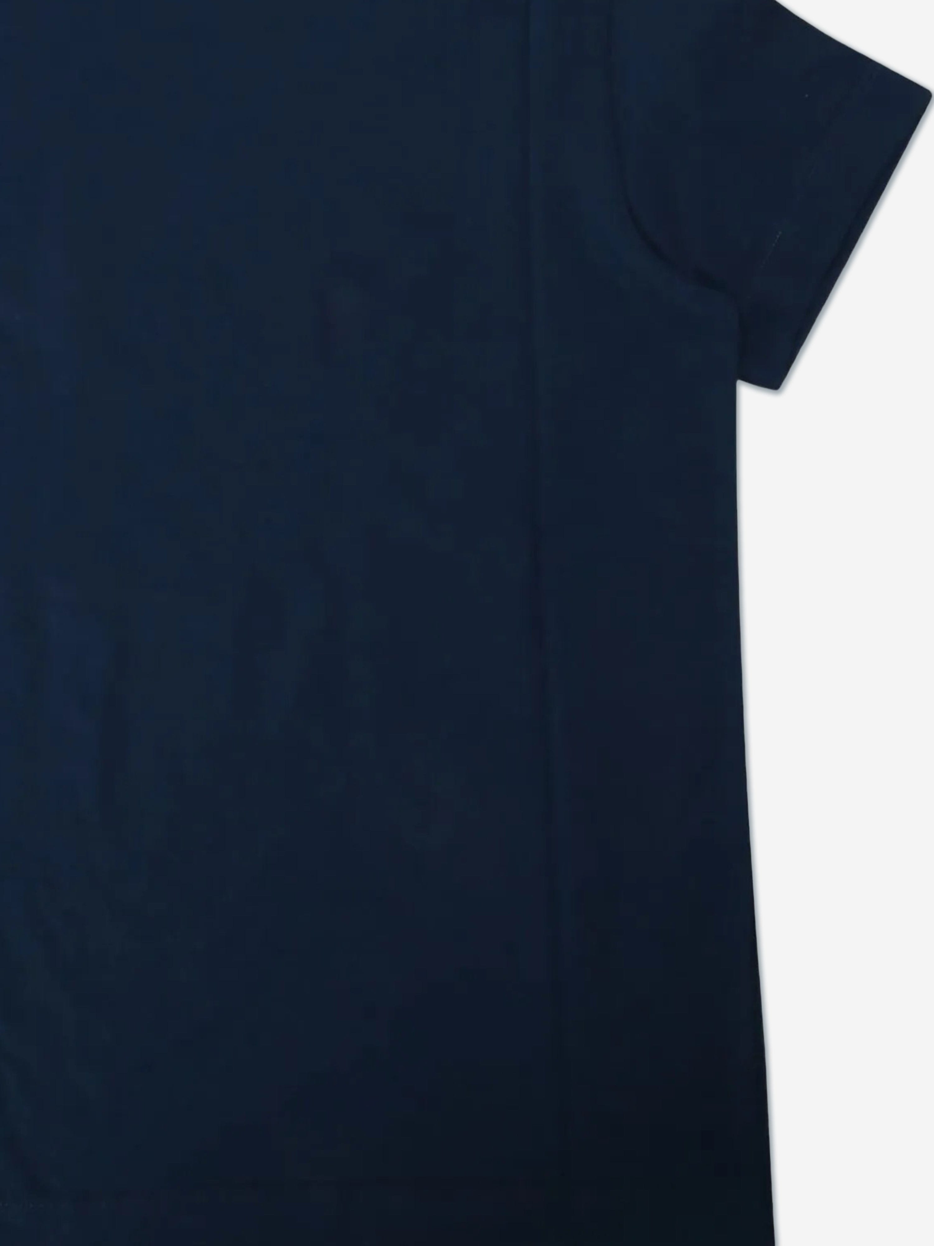 Fendi Boys Logo T-Shirt in Navy