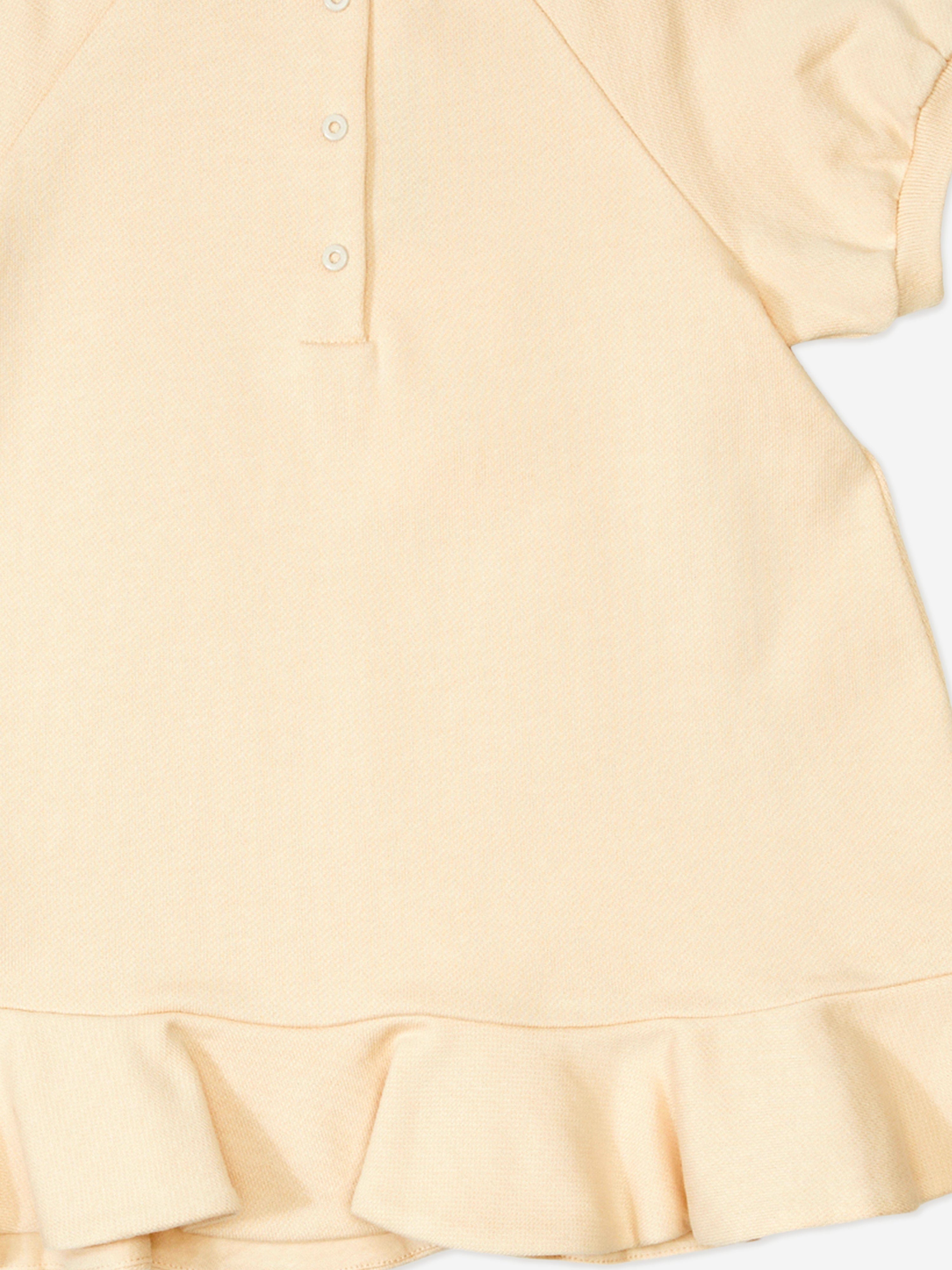 Fendi Baby Girls Slogan Sweater Dress in Pink