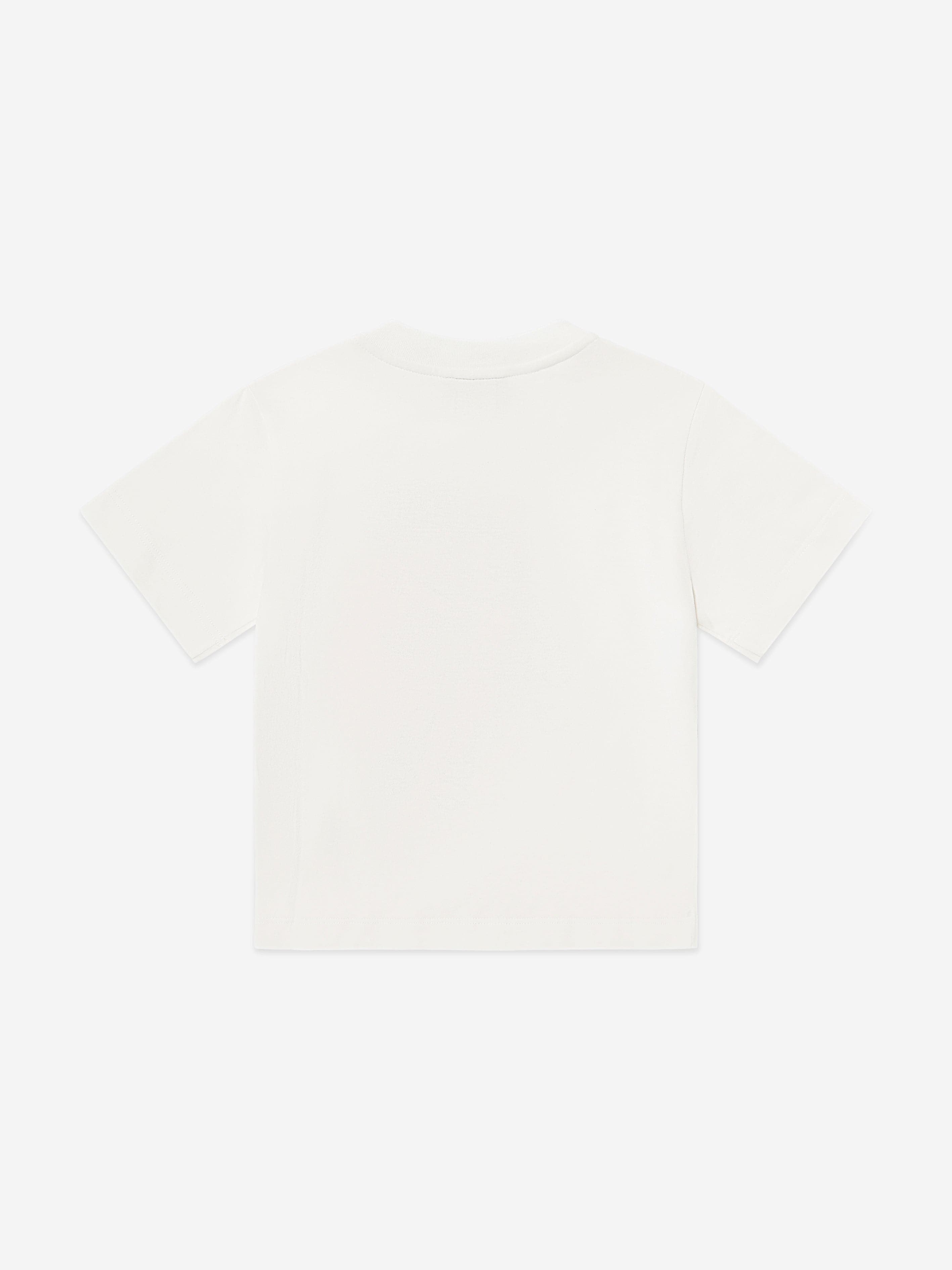 Fendi Girls Graphic Print T-Shirt in White