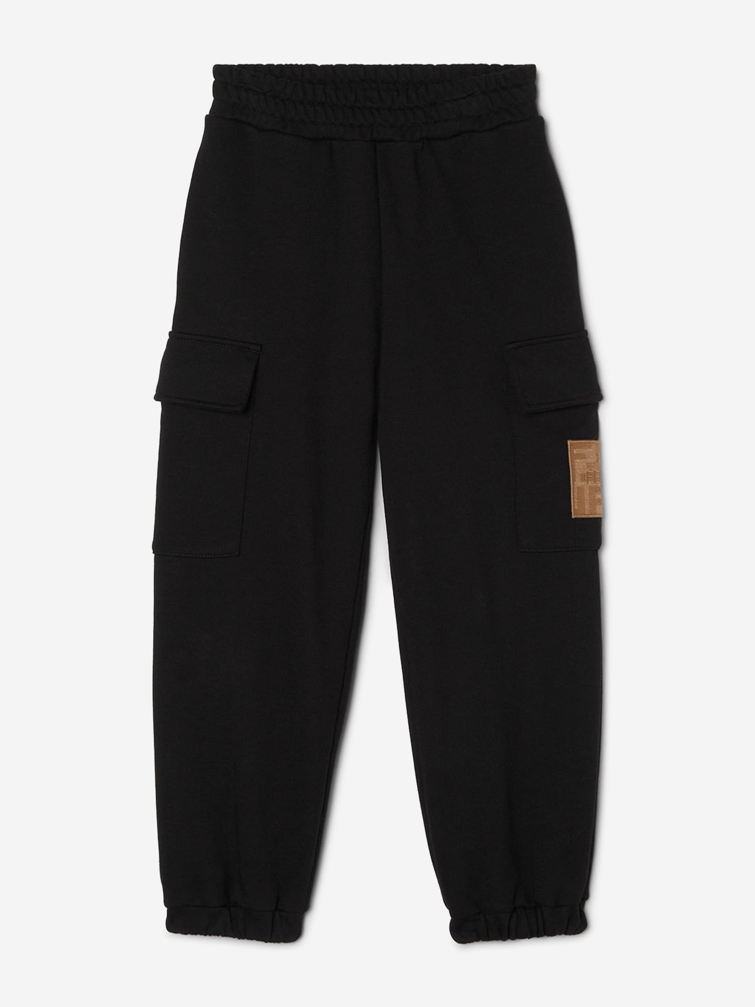 Fendi Kids Cargo Joggers in Black