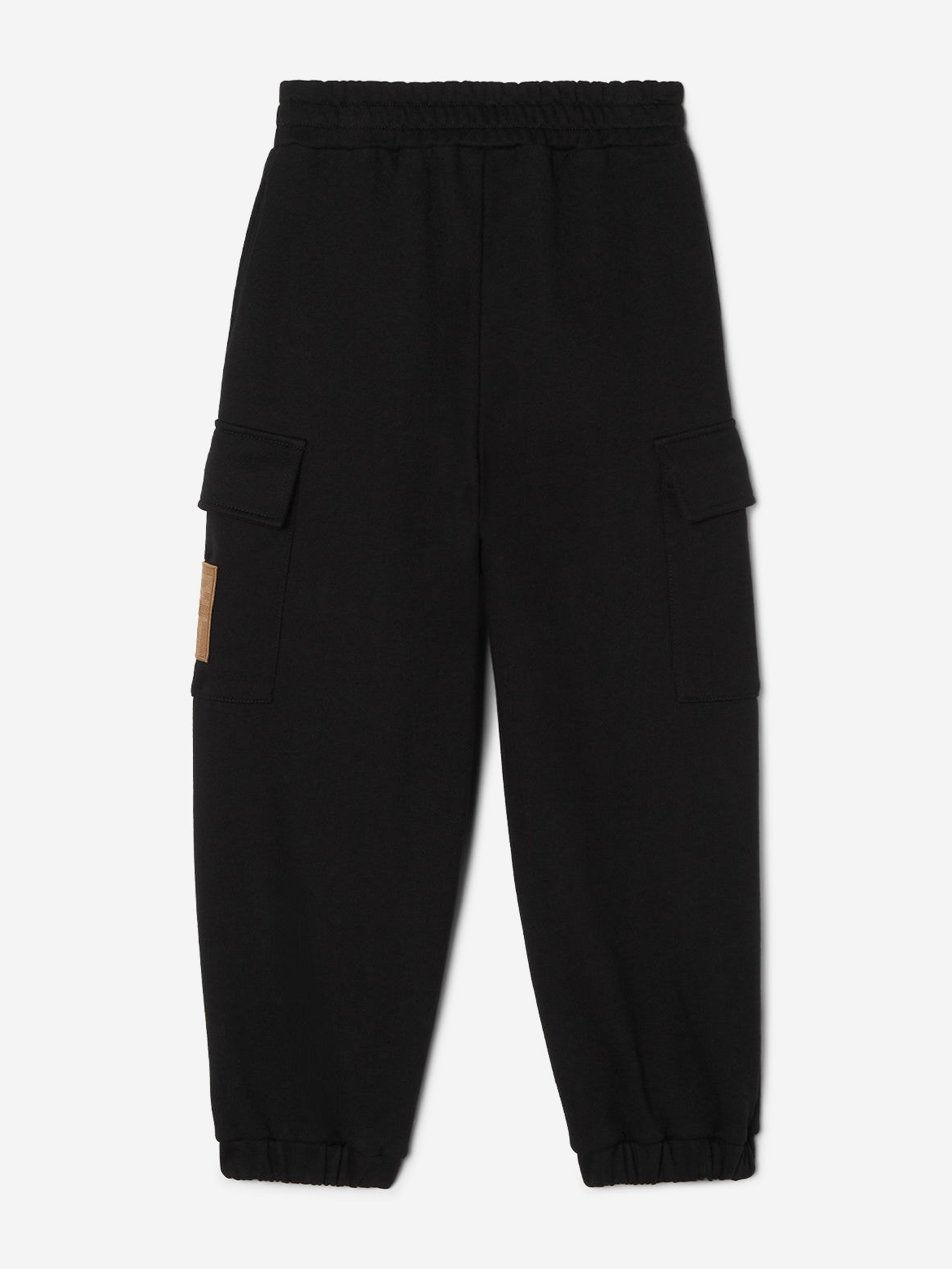 Fendi Kids Cargo Joggers in Black