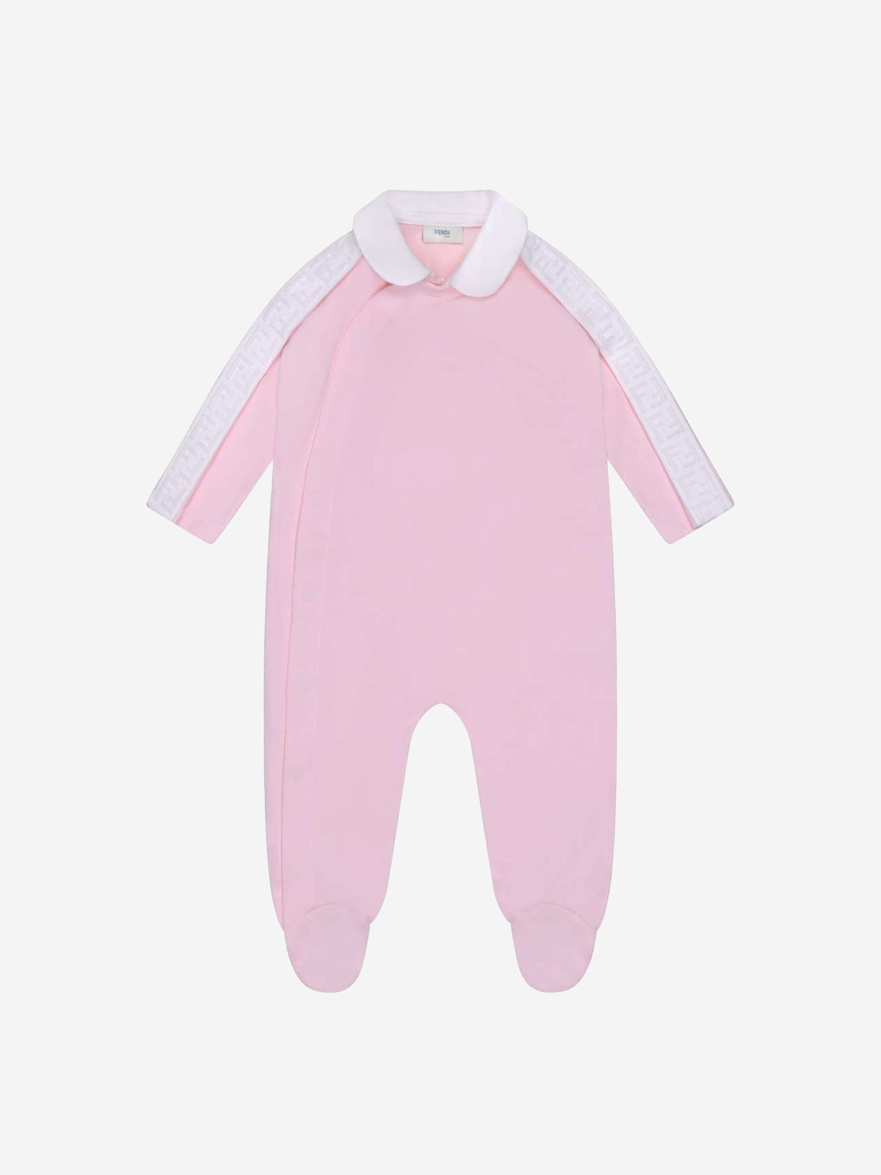 Fendi Girls Cotton Babygrow Gift Set