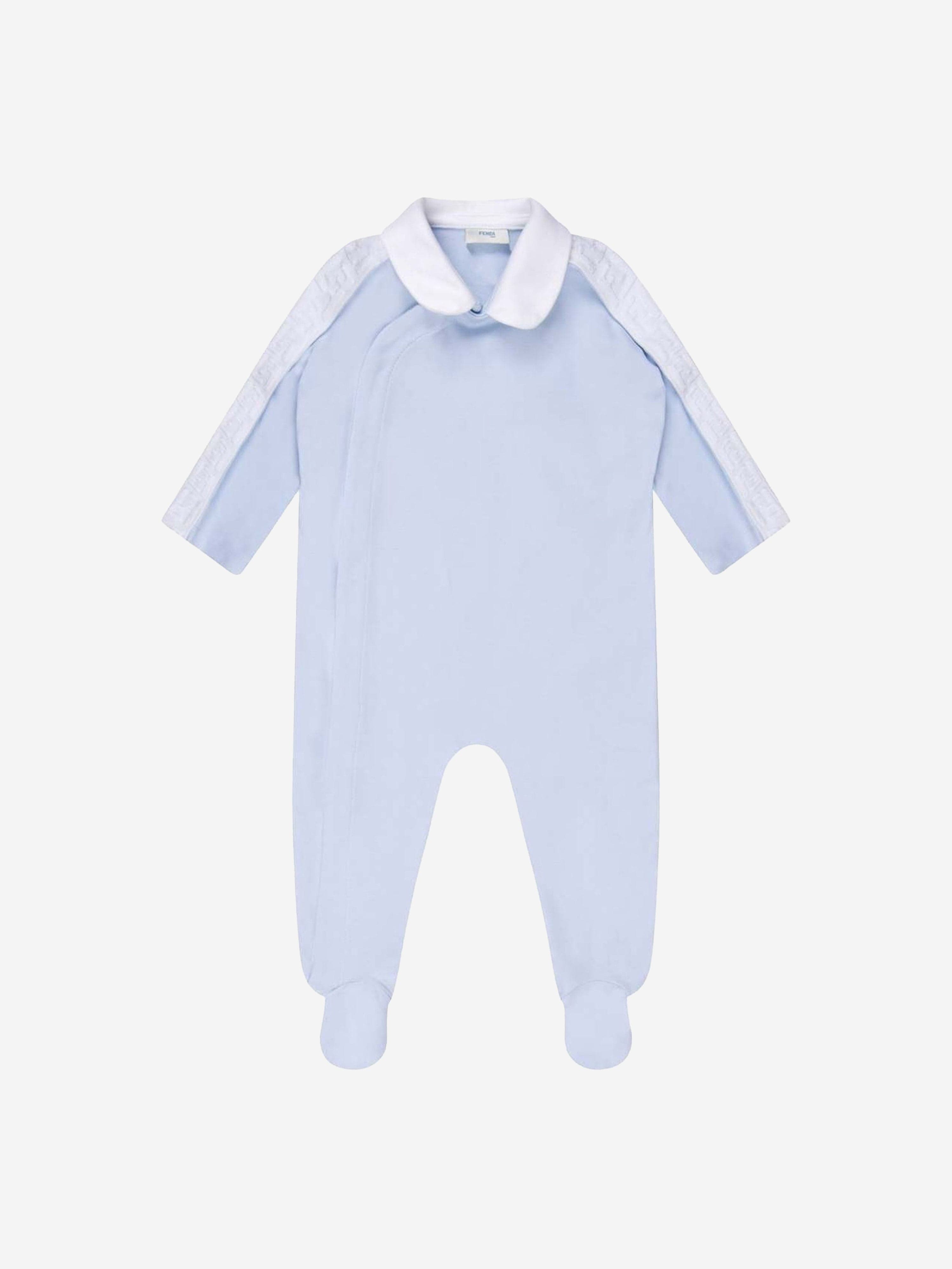 Fendi Baby Boys Babygrow Gift Set in Blue