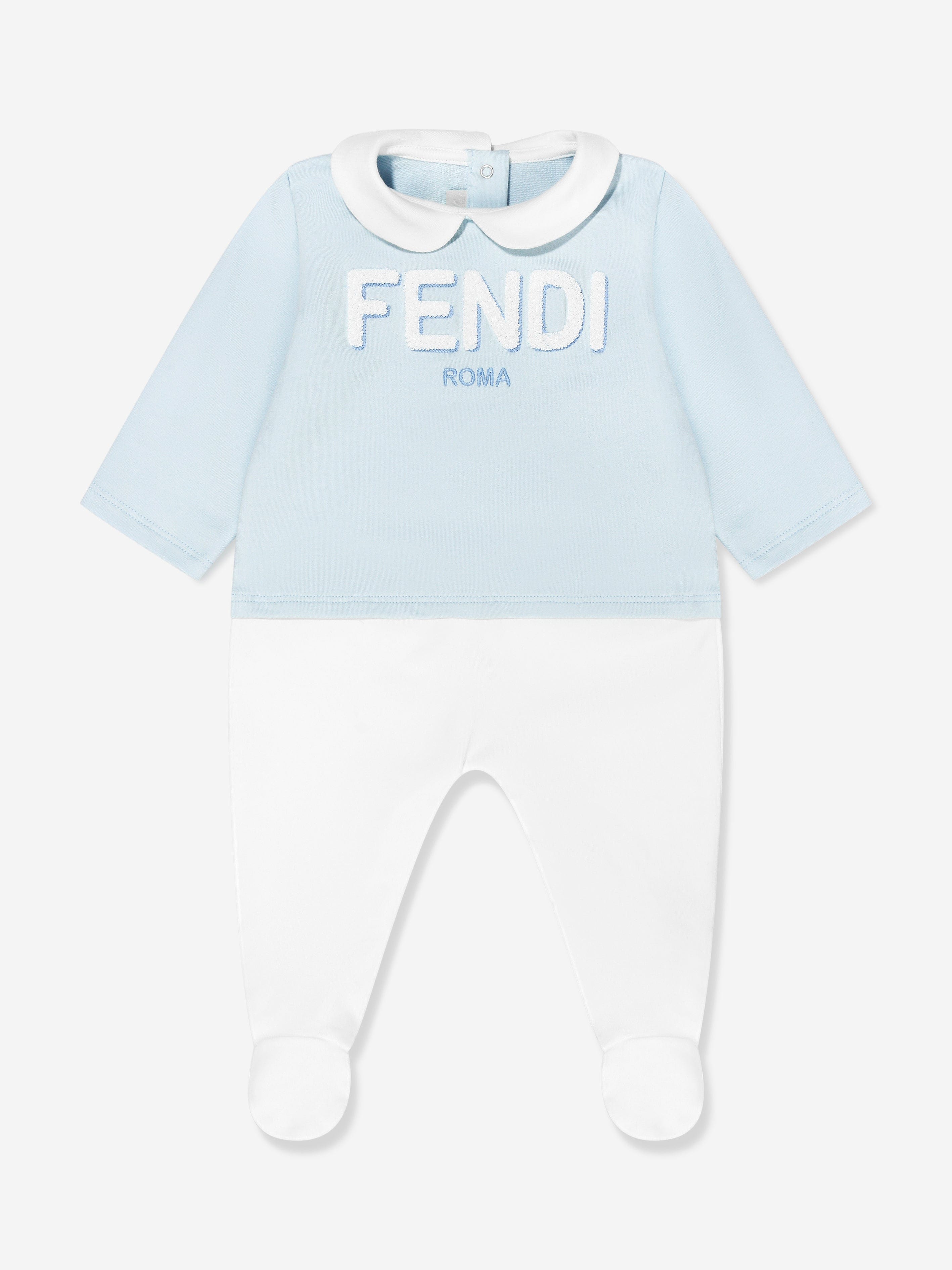 Fendi Baby Boys Babgrow Gift Set (3 Piece) in Blue