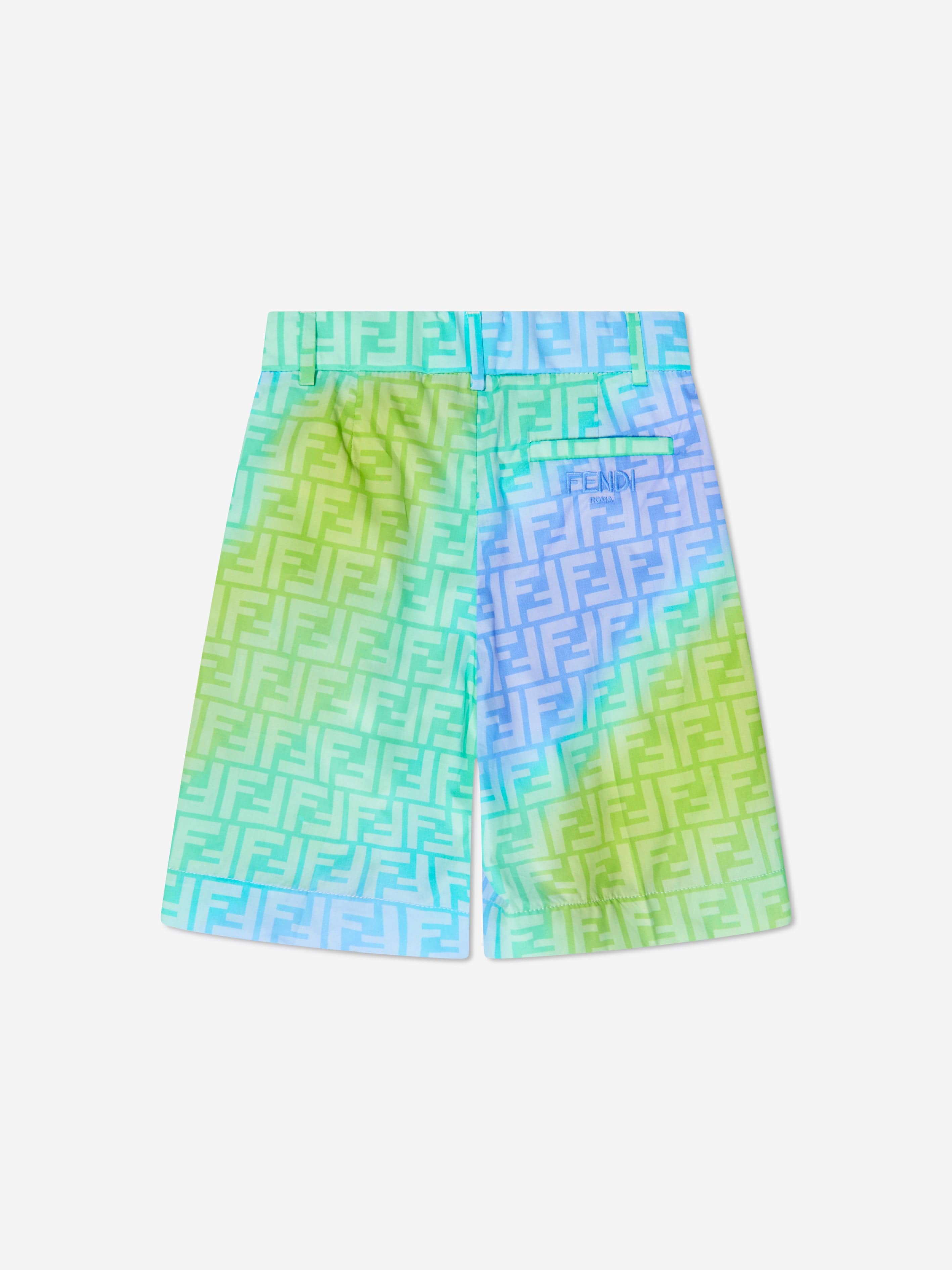 Fendi Boys Metaverse Bermuda Shorts in Multicolour