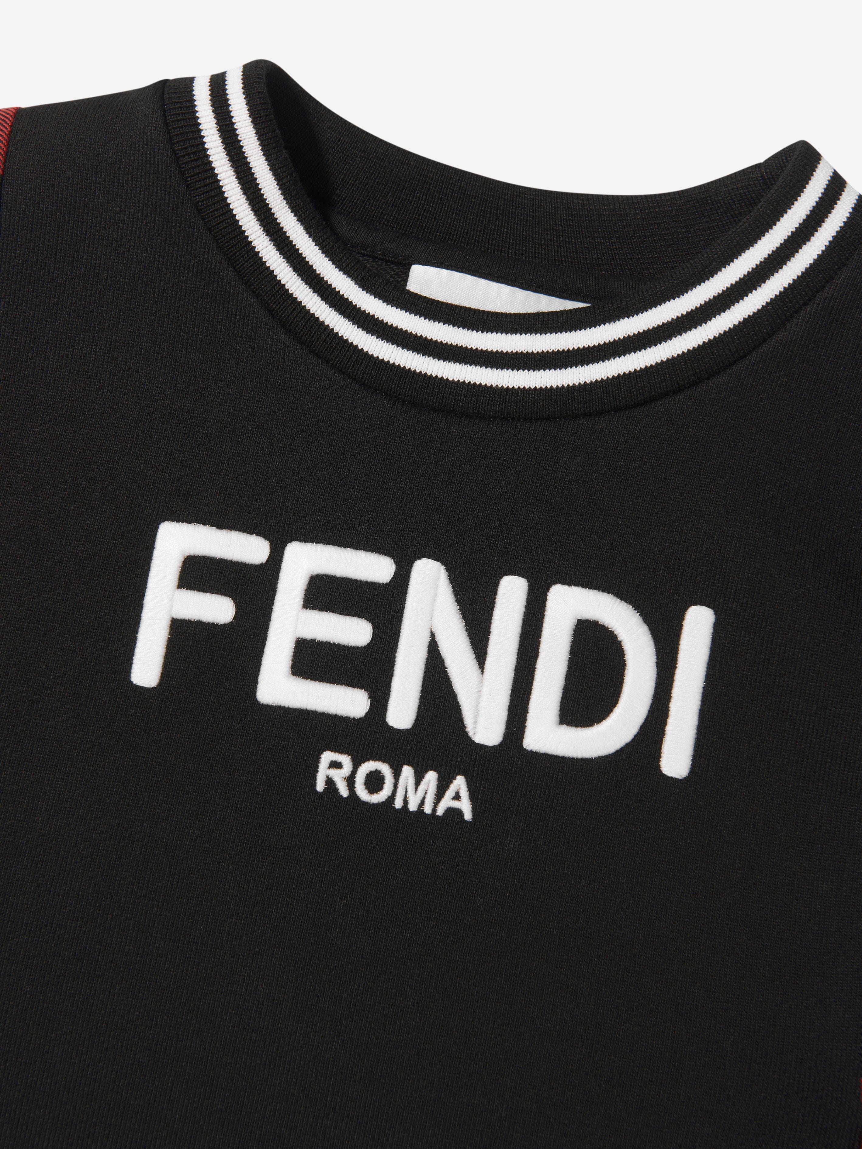 Fendi Girls Checked A-Line Dress