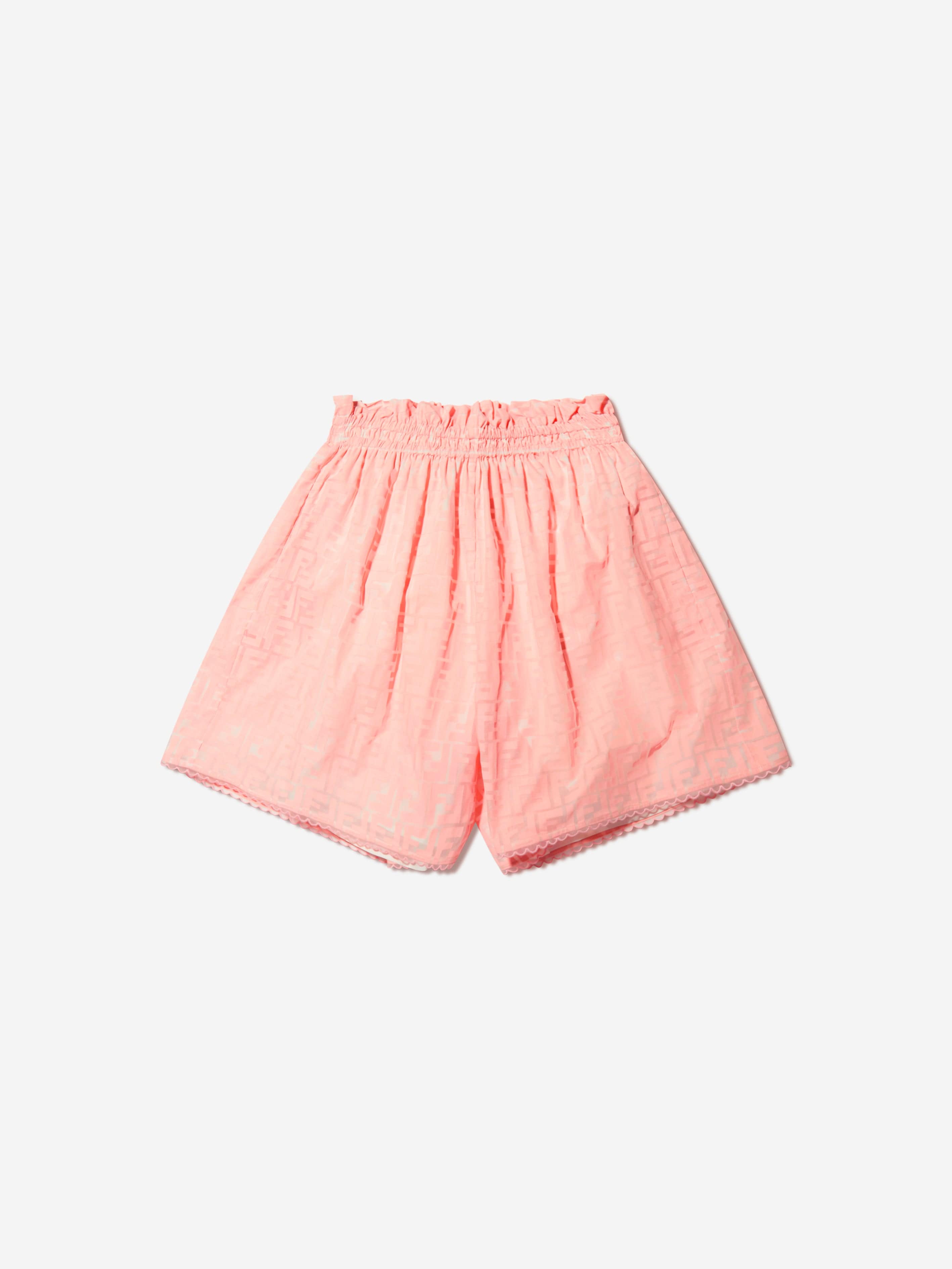 Fendi Girls FF Logo Shorts