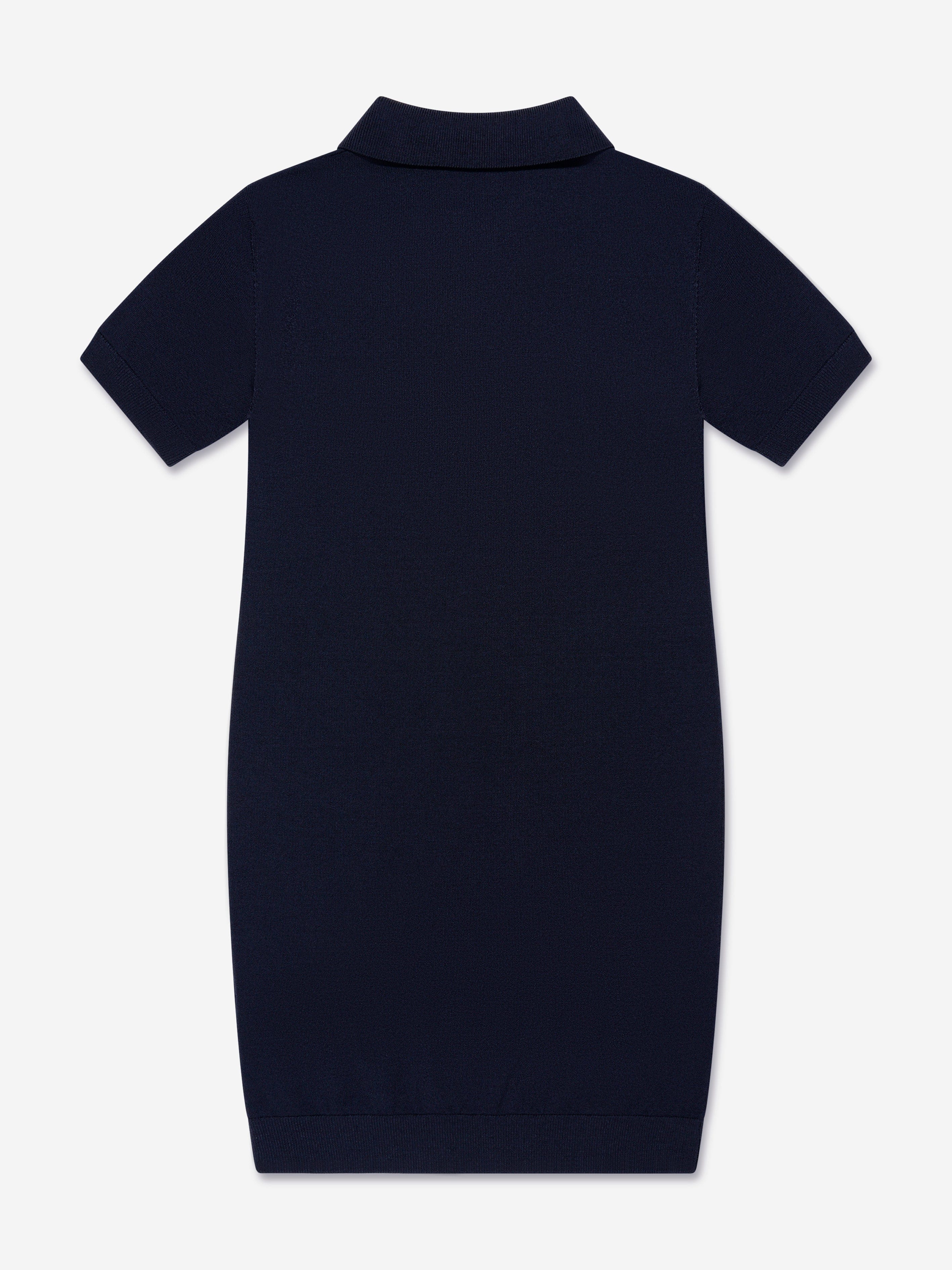 Fendi Girls Logo Dress in Navy