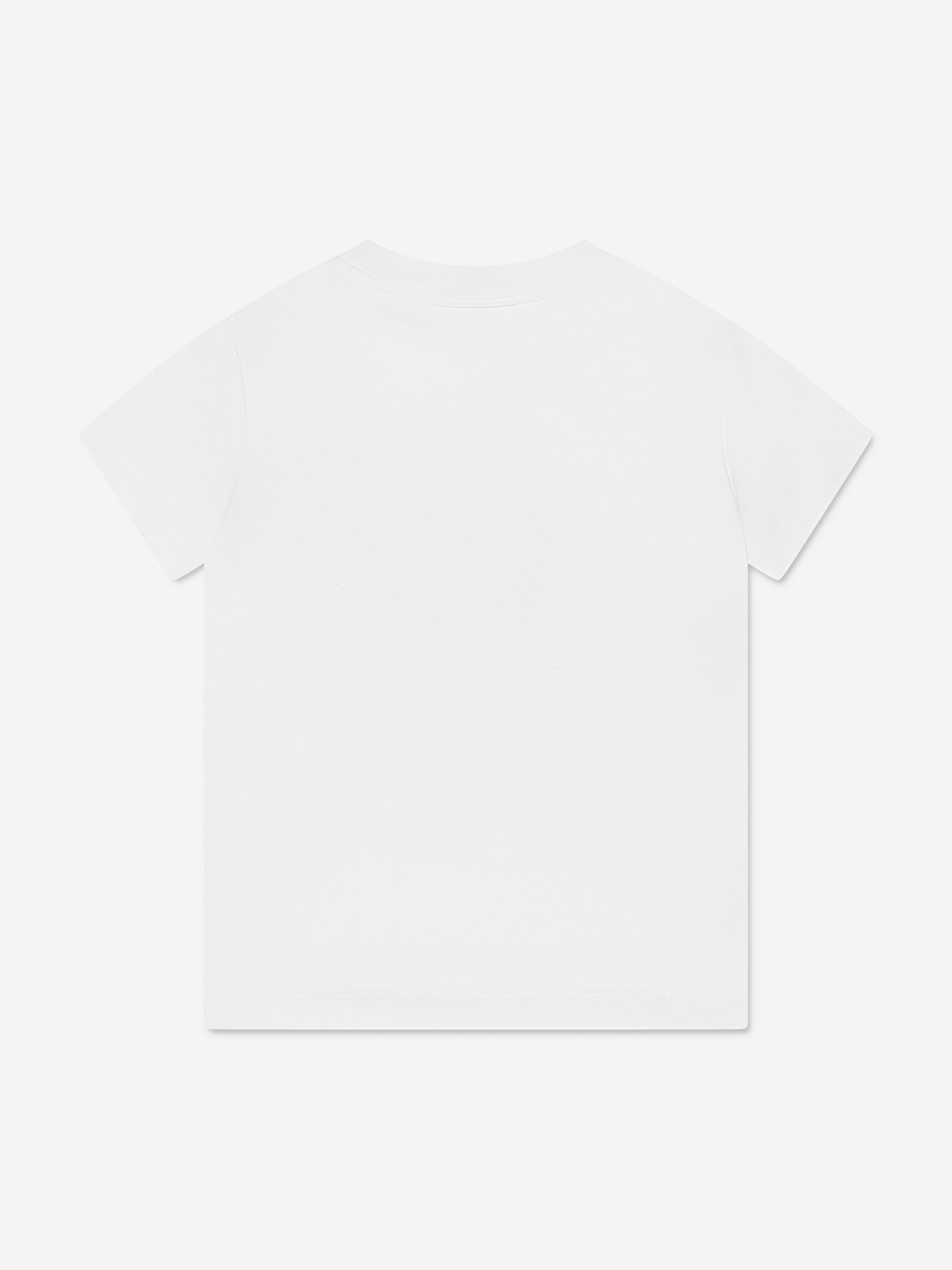 Fendi Girls FF Logo T-Shirt in White