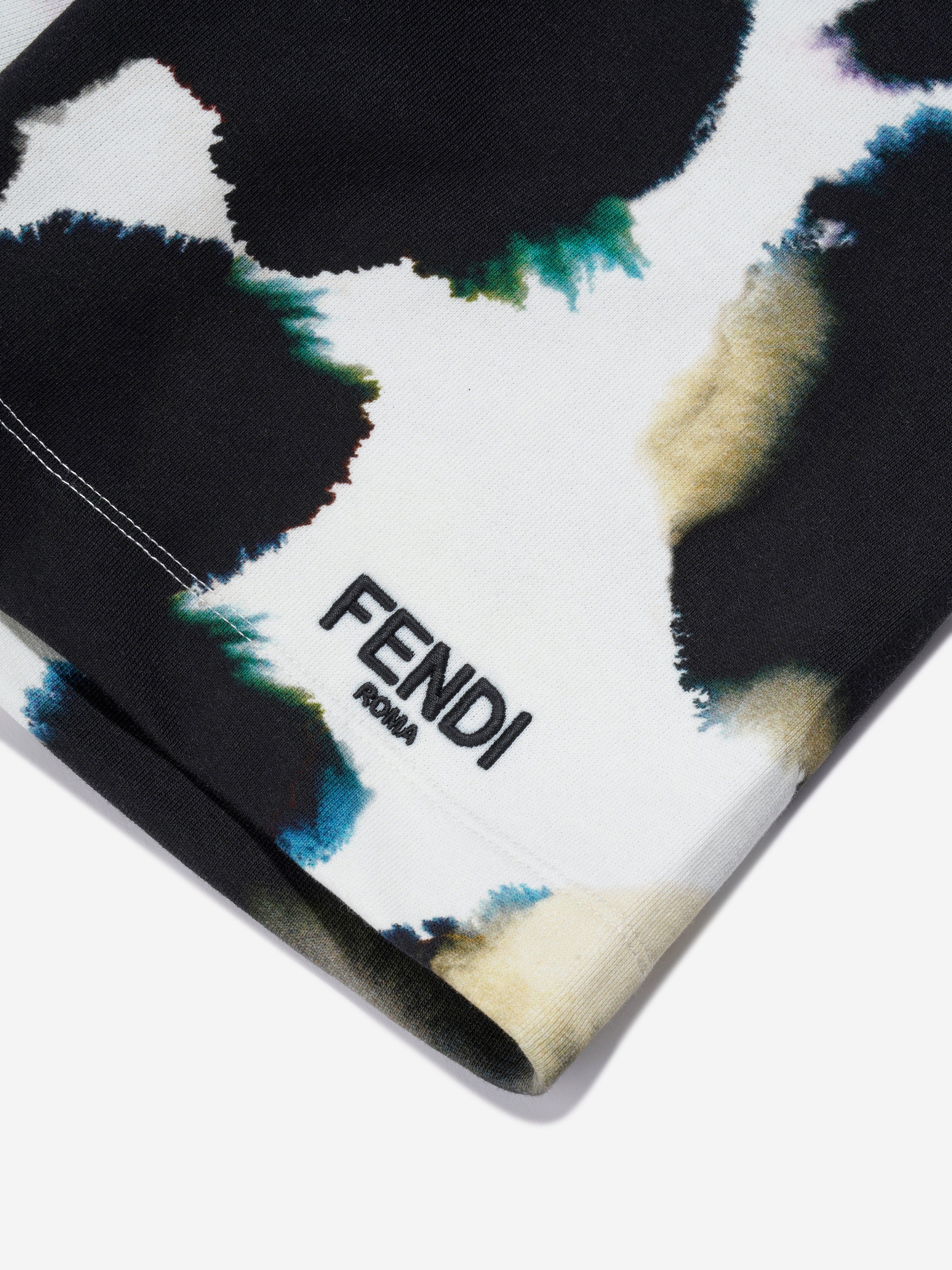 Fendi Boys Logo Shorts in Beige