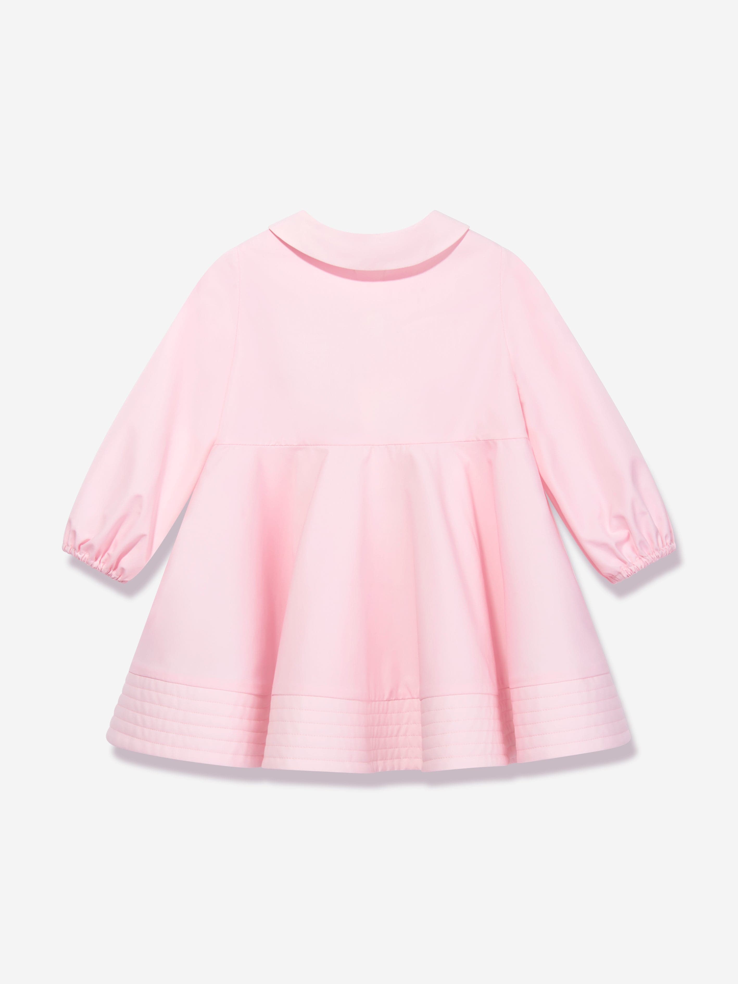 Fendi Baby Girls FF Logo Shirt Dress in Pink