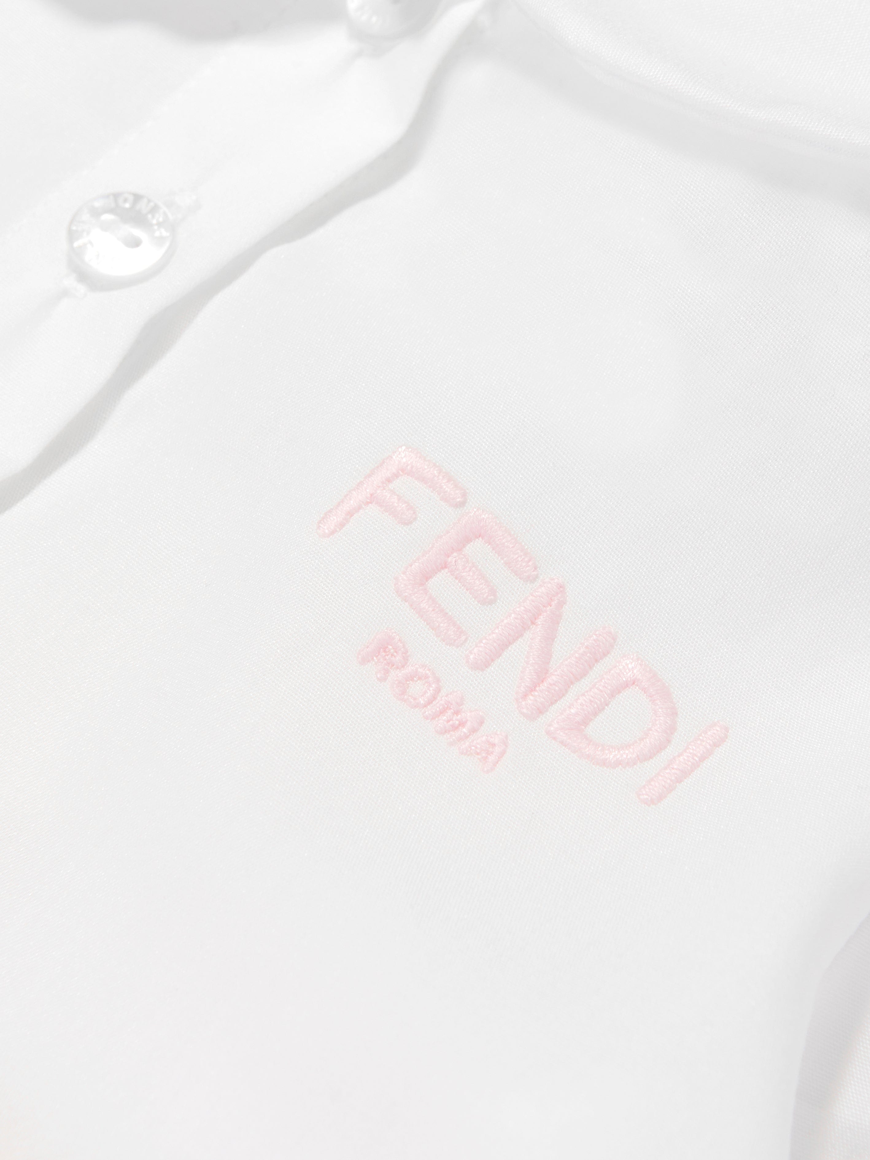 Fendi Baby Girls FF Logo Dress in Pink