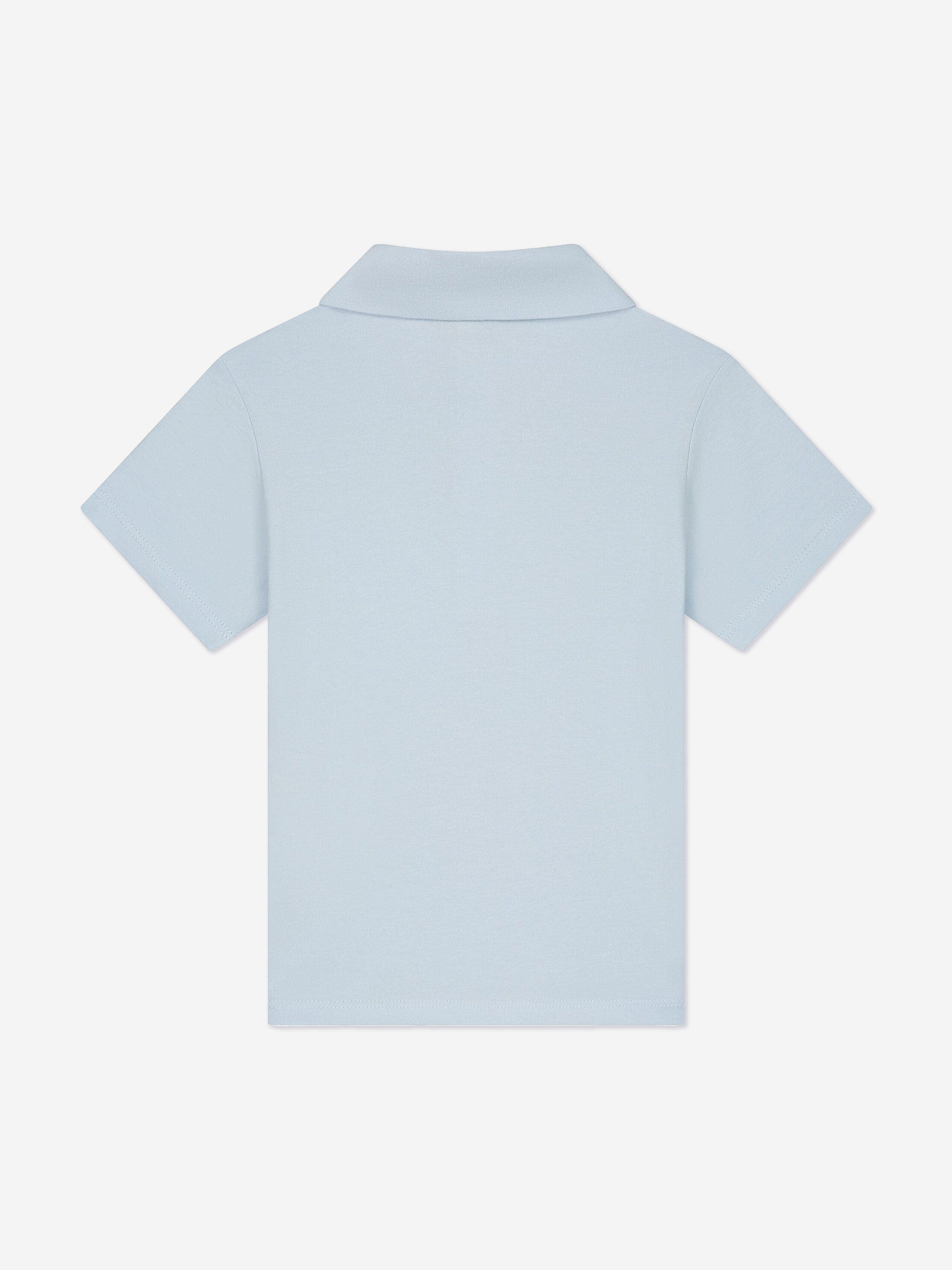 Fendi Baby Boys Logo Polo Shirt in Blue