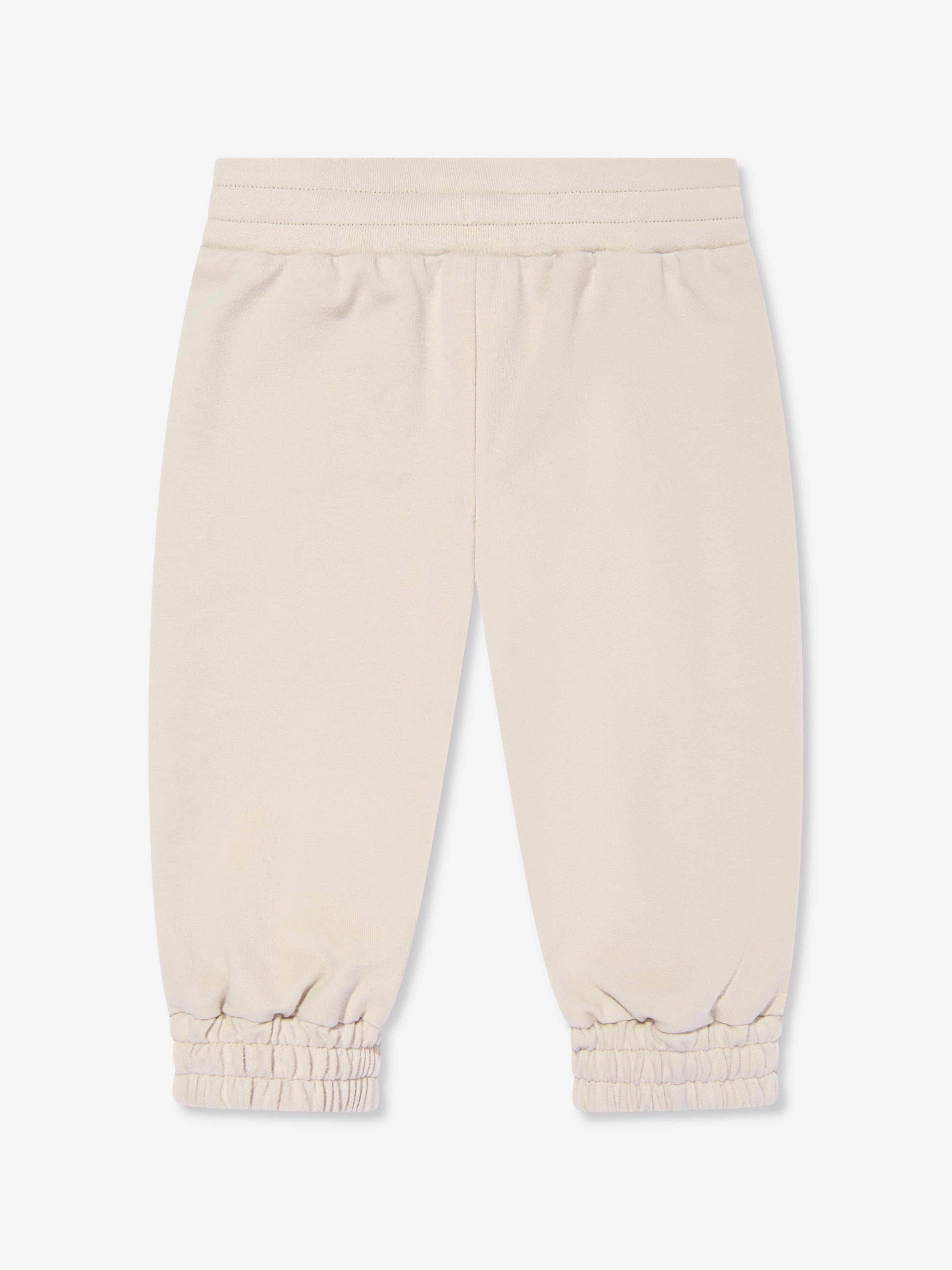 Fendi Baby FF Logo Reversible Joggers in Brown