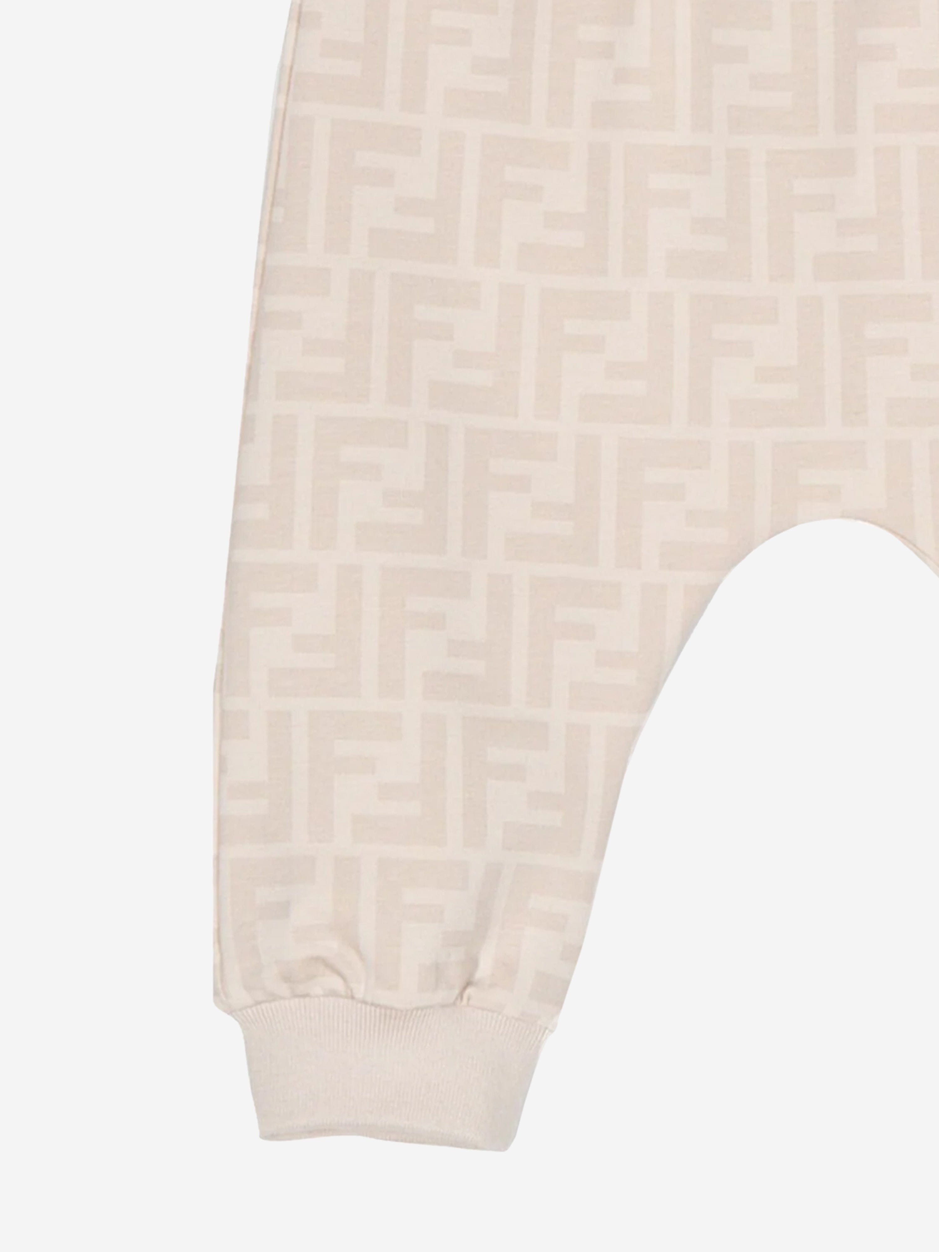 Fendi Baby FF Logo Joggers in Beige