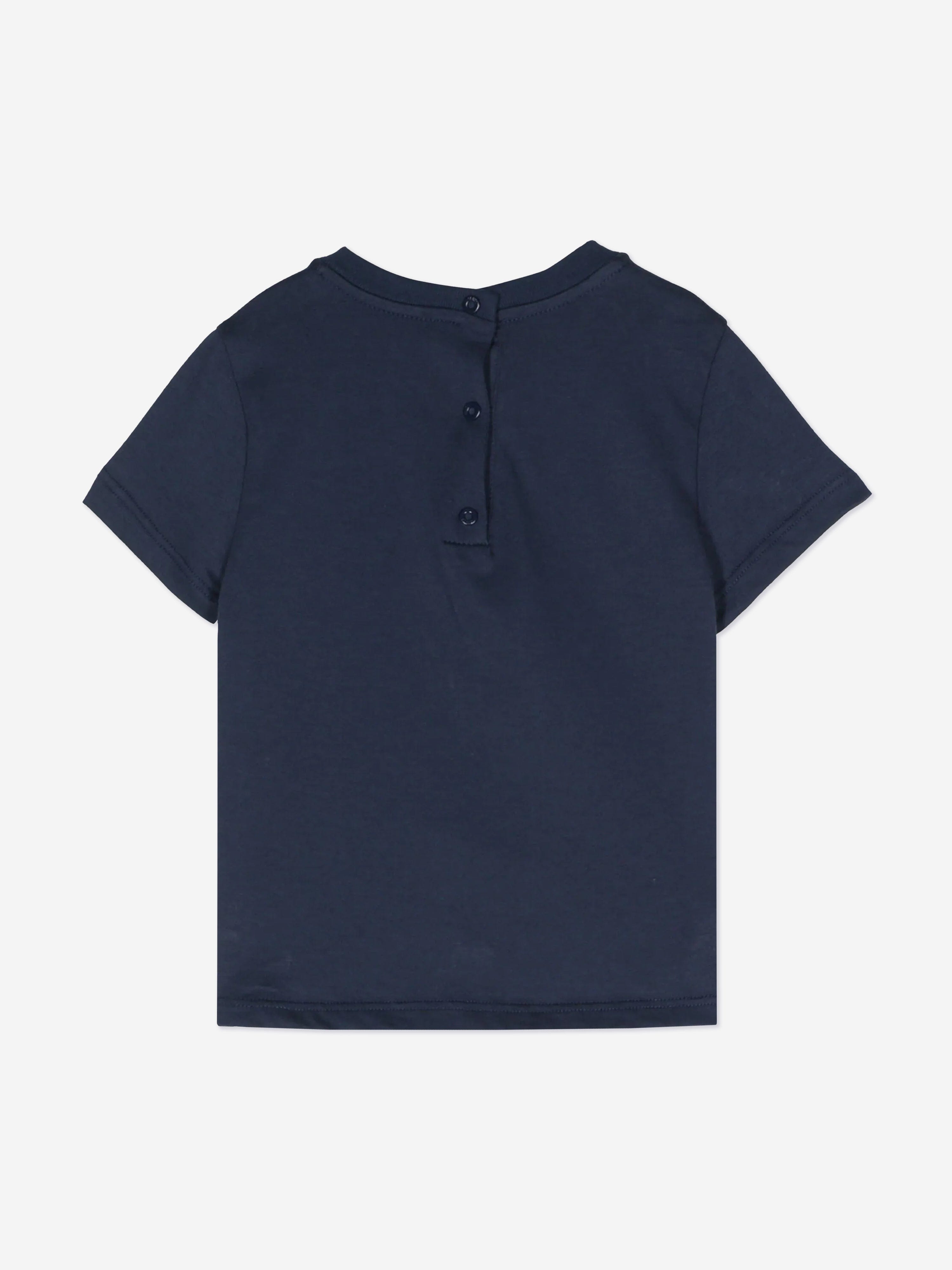 Fendi Baby FF Logo T-Shirt in Navy