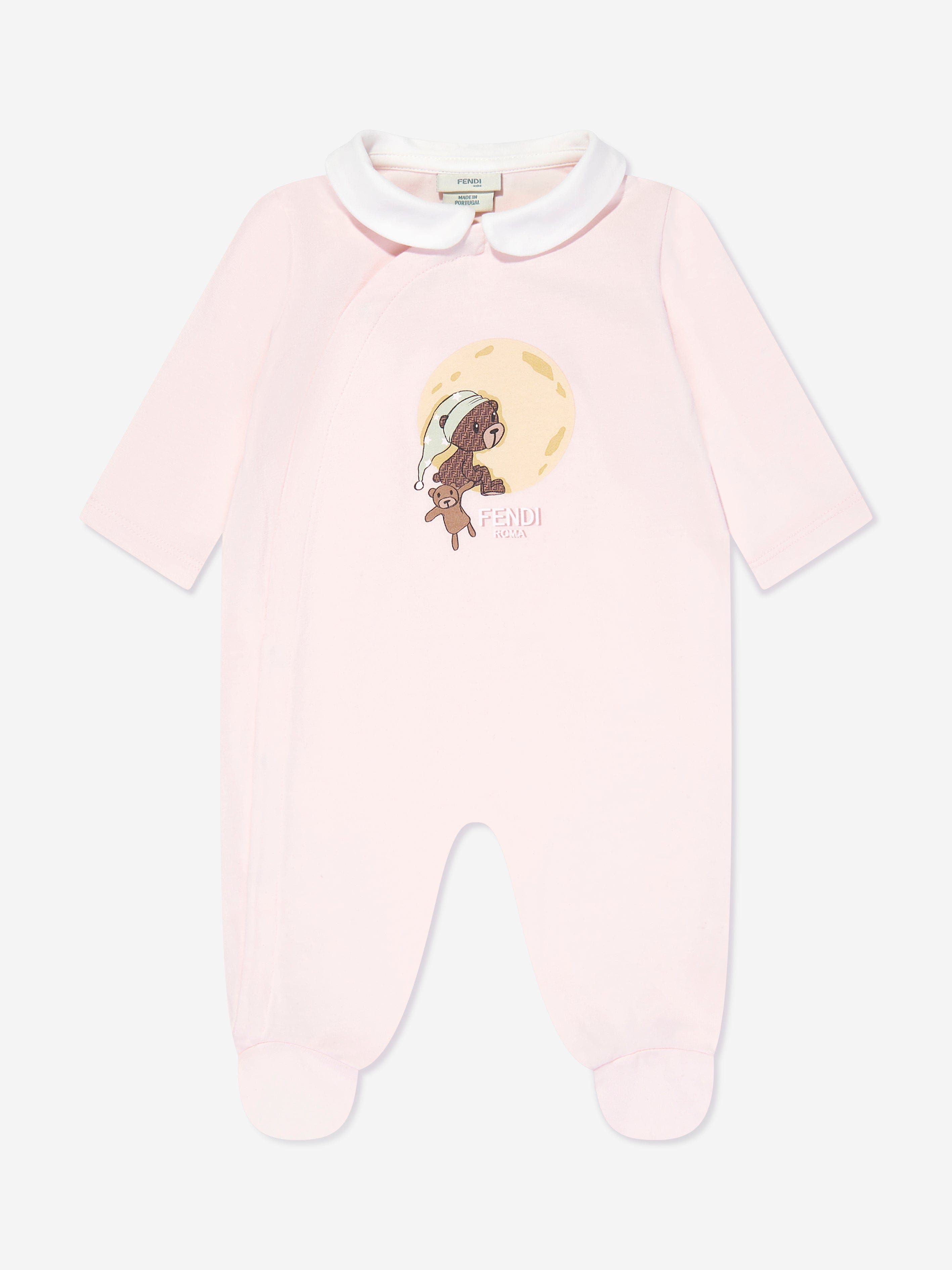 Fendi Baby Girls Babygrow Gift Set in Pink