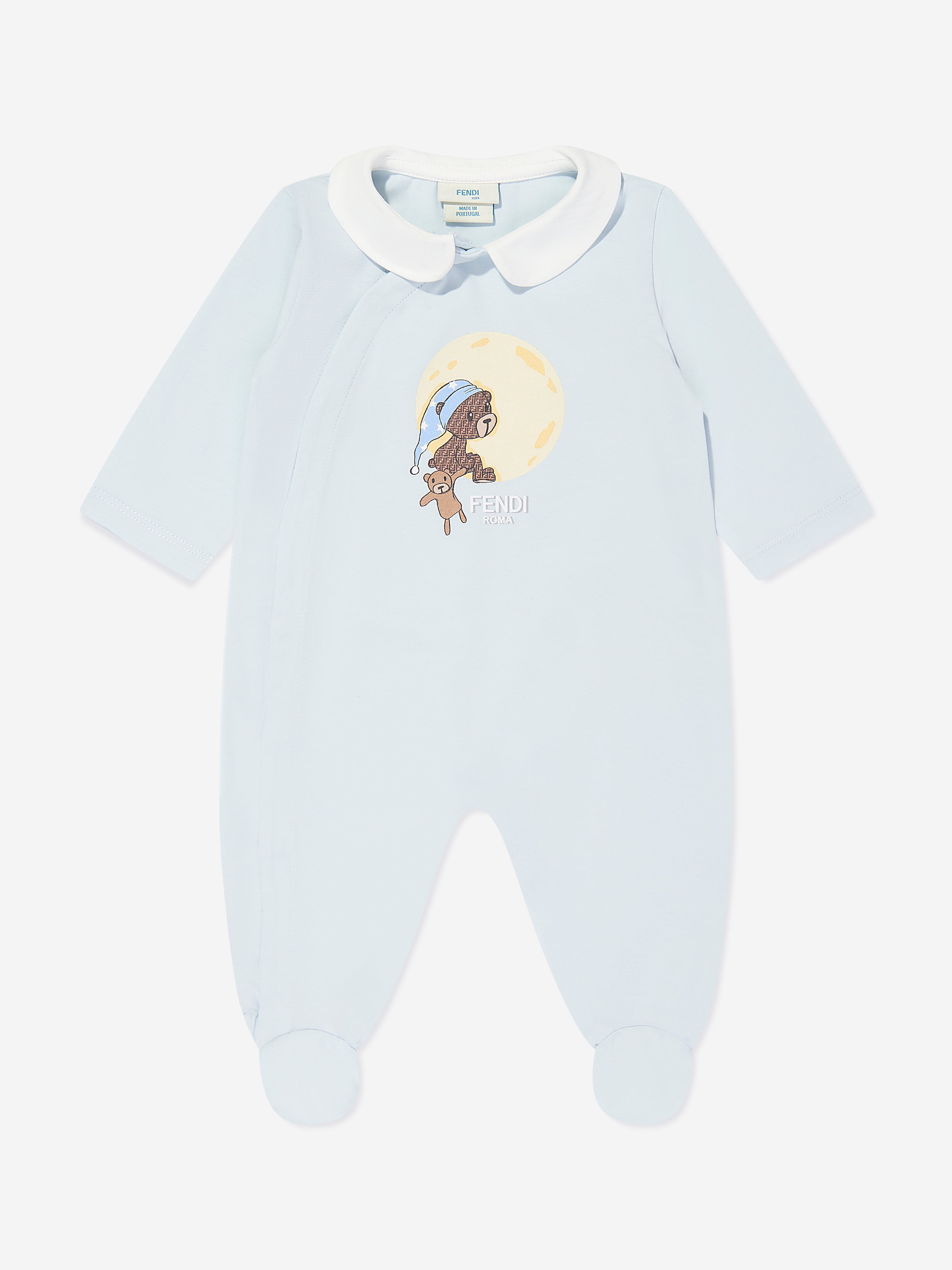 Fendi Baby Boys Babygrow Gift Set in Blue