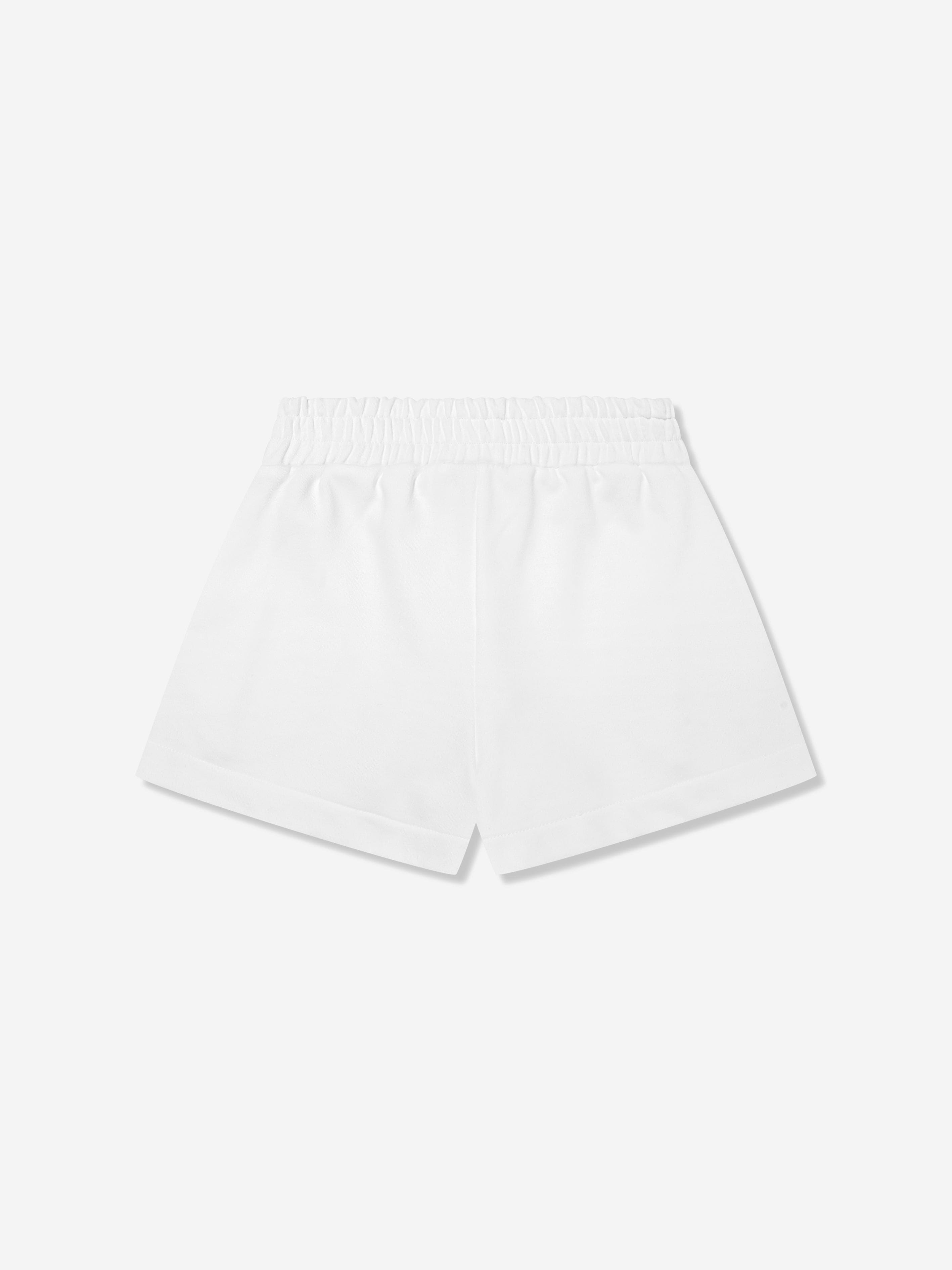 Fendi Girls Baugette Pocket Shorts in White