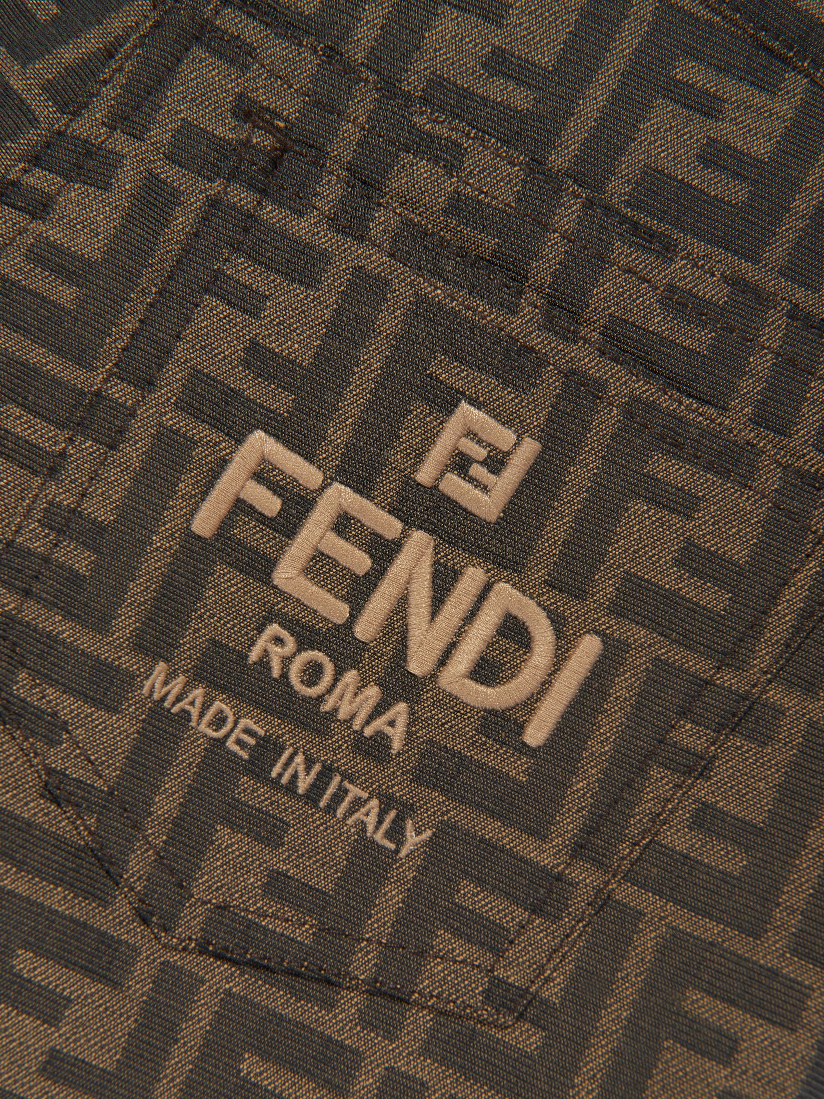 Fendi Girls FF Logo Shorts in Brown