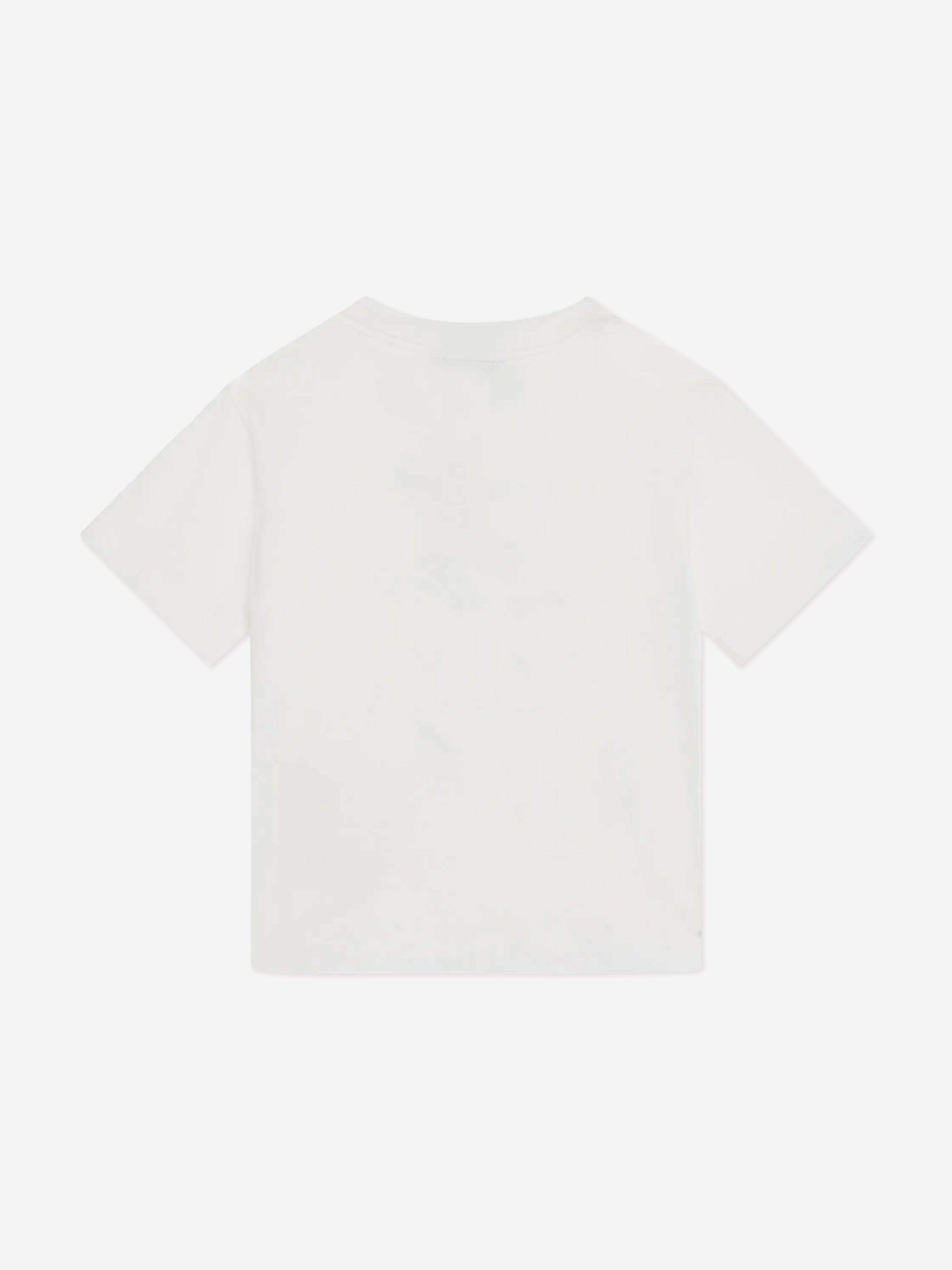 Fendi Girls Logo T-Shirt in White