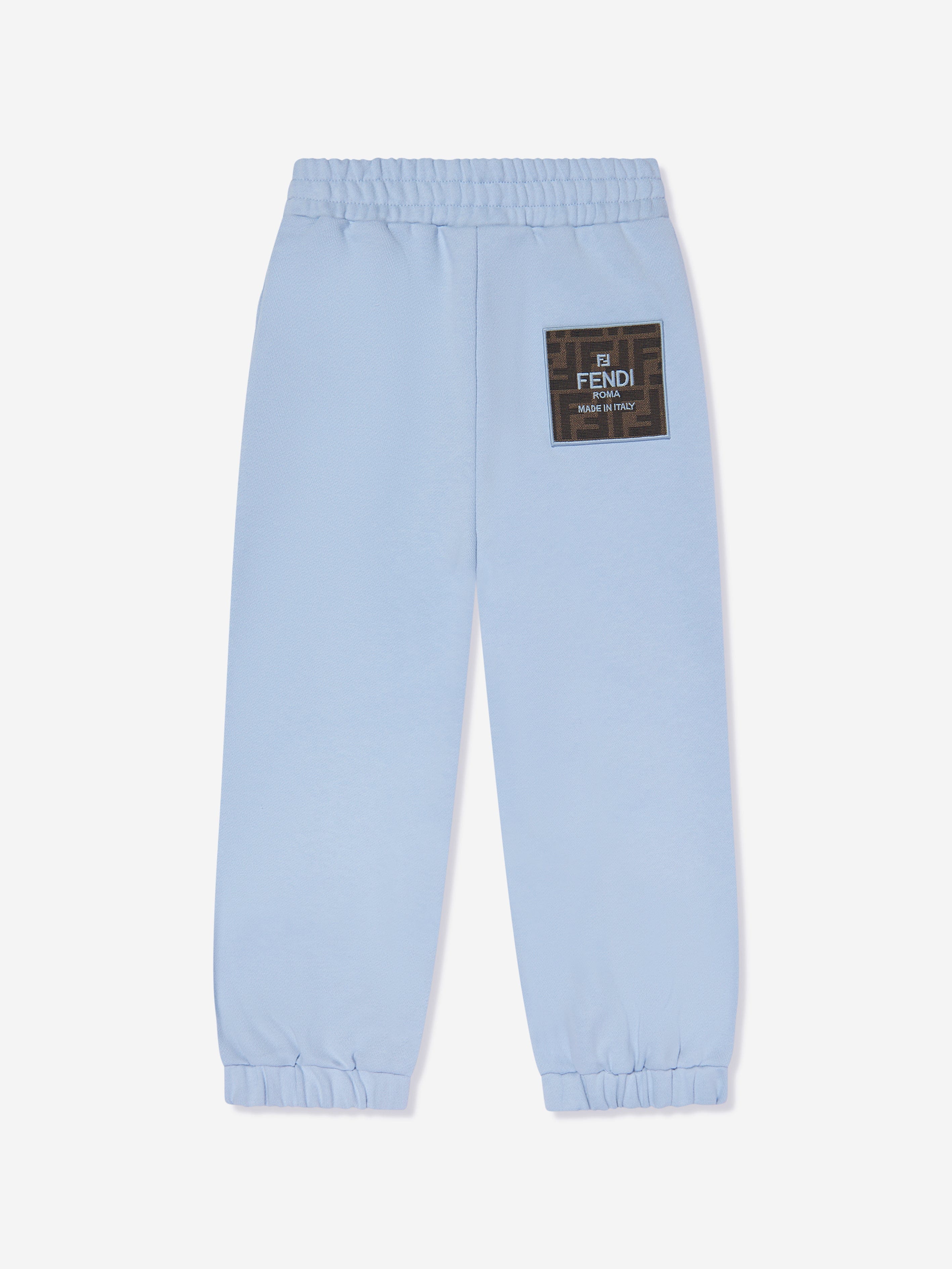 Fendi Kids Logo Joggers in Blue