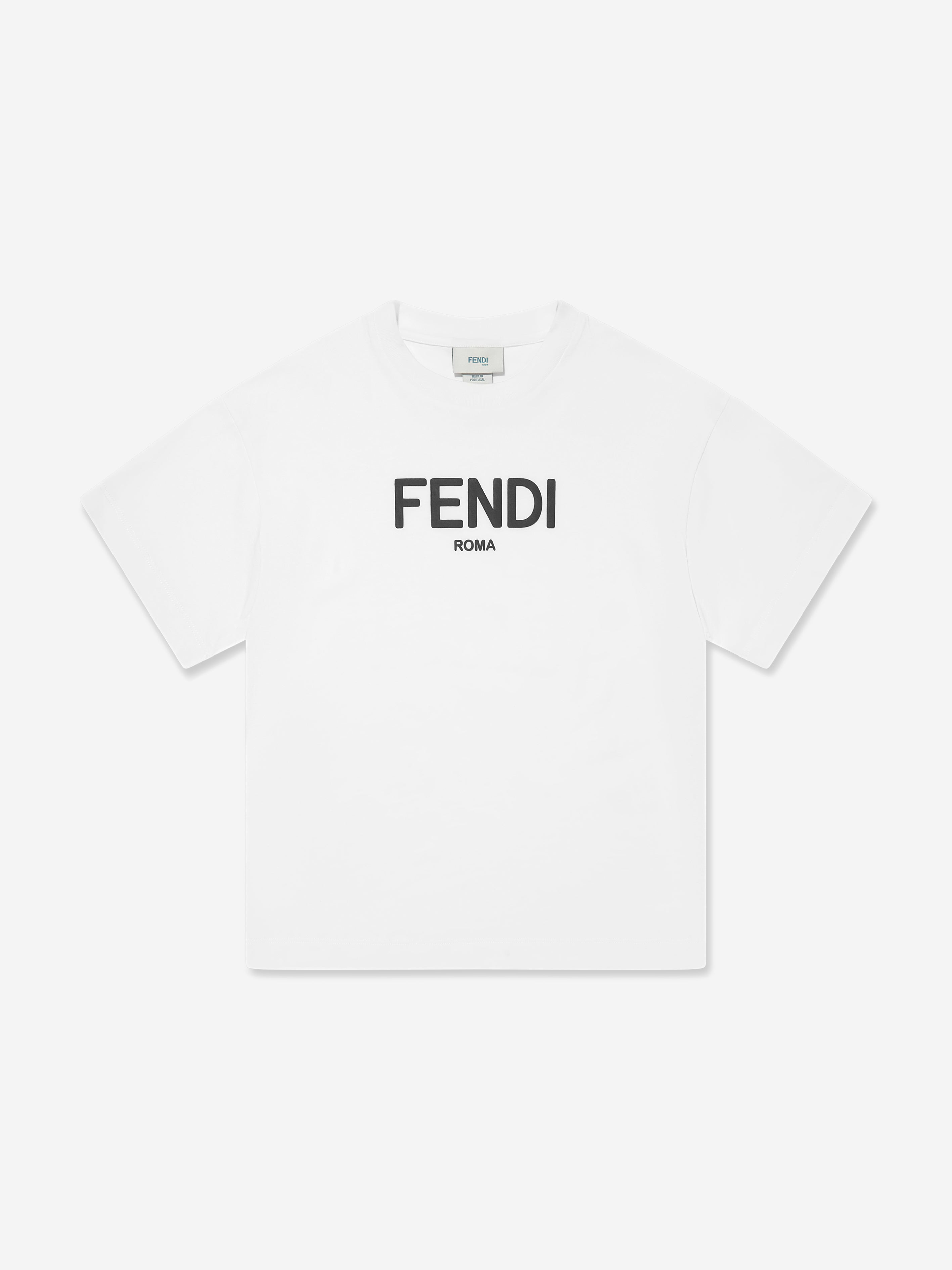 Fendi Kids Logo T-Shirt in White