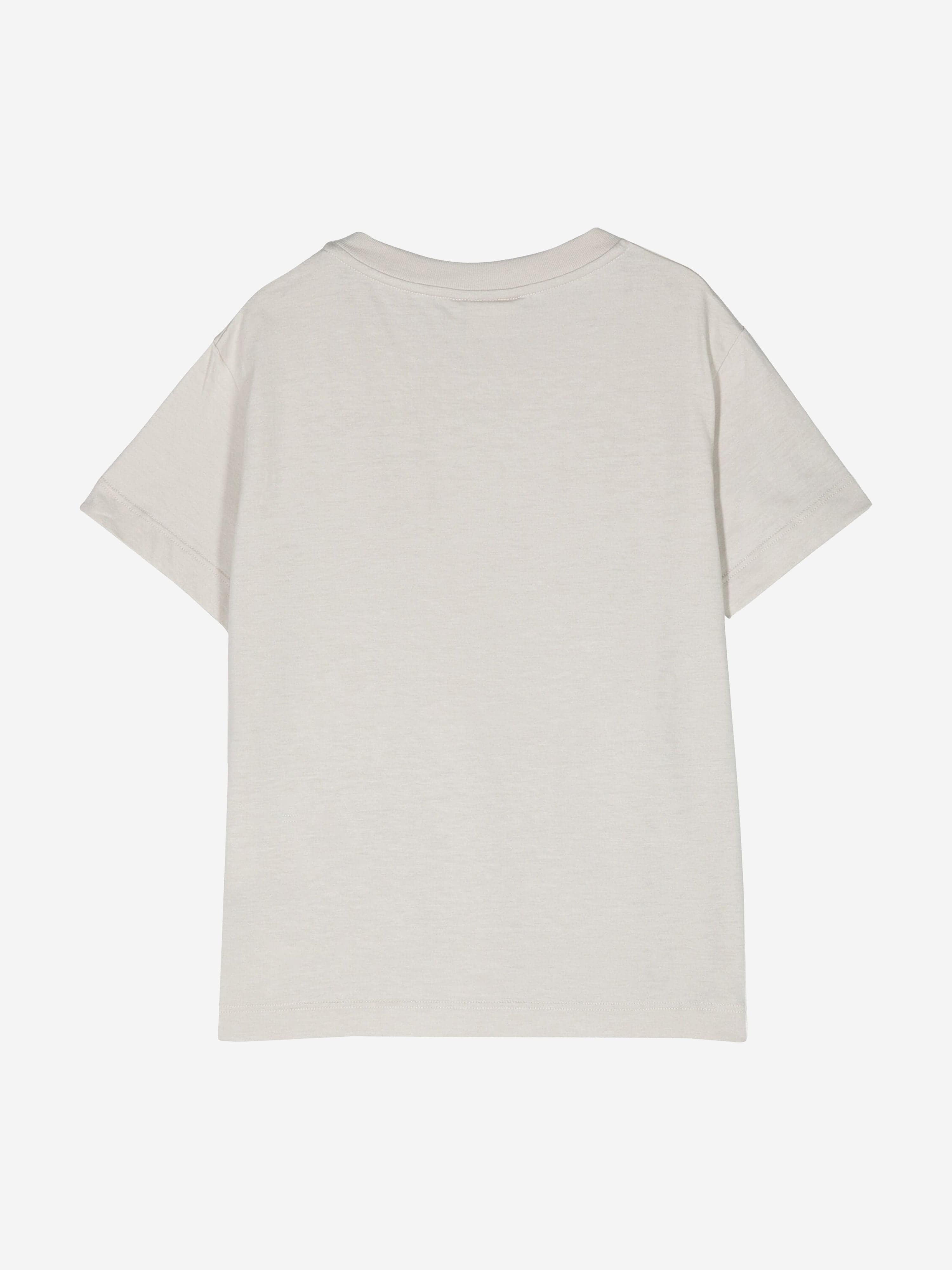 Fendi Kids Logo T-Shirt in Ivory