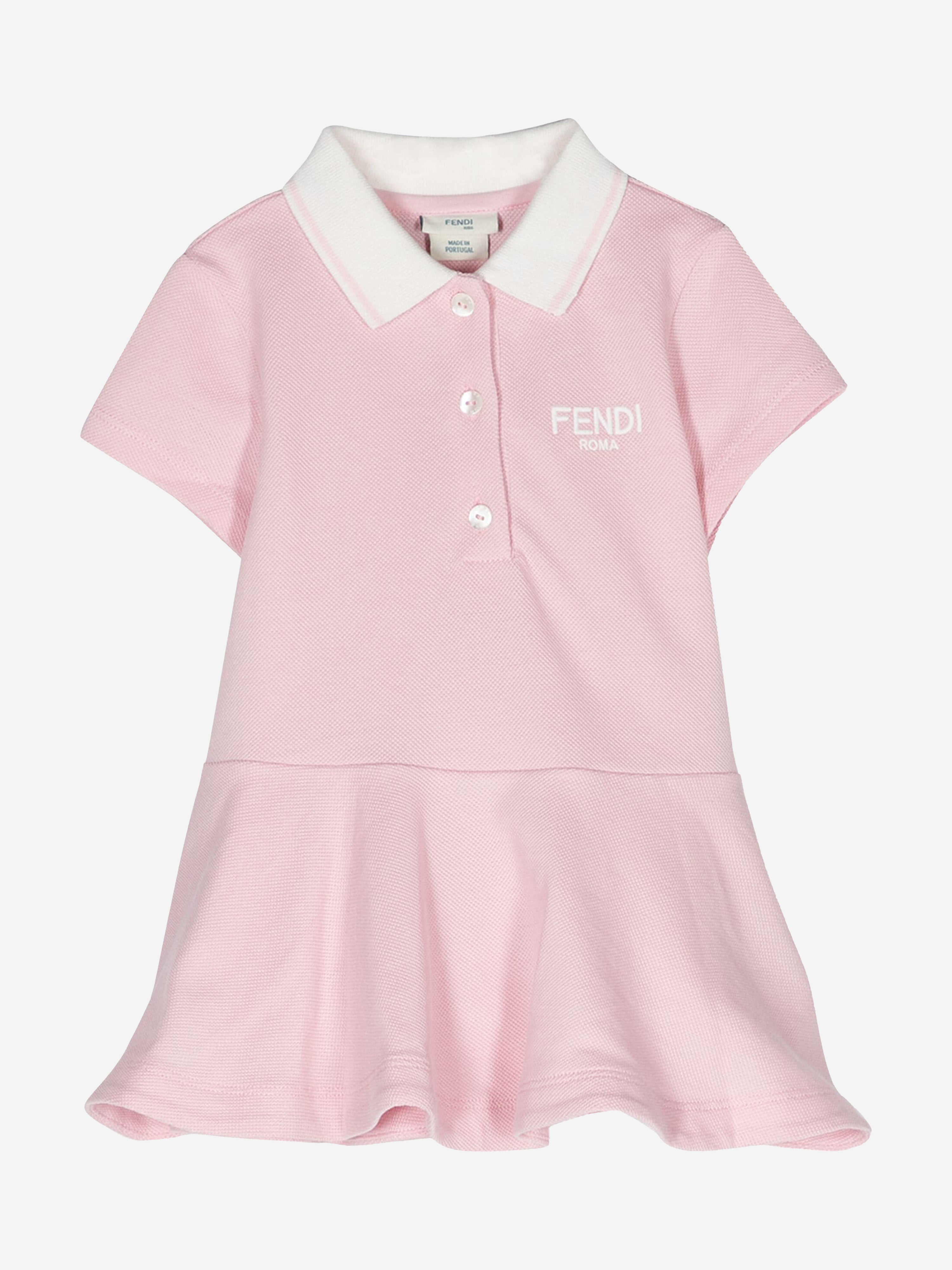 Fendi Baby Girls Polo Dress in Pink